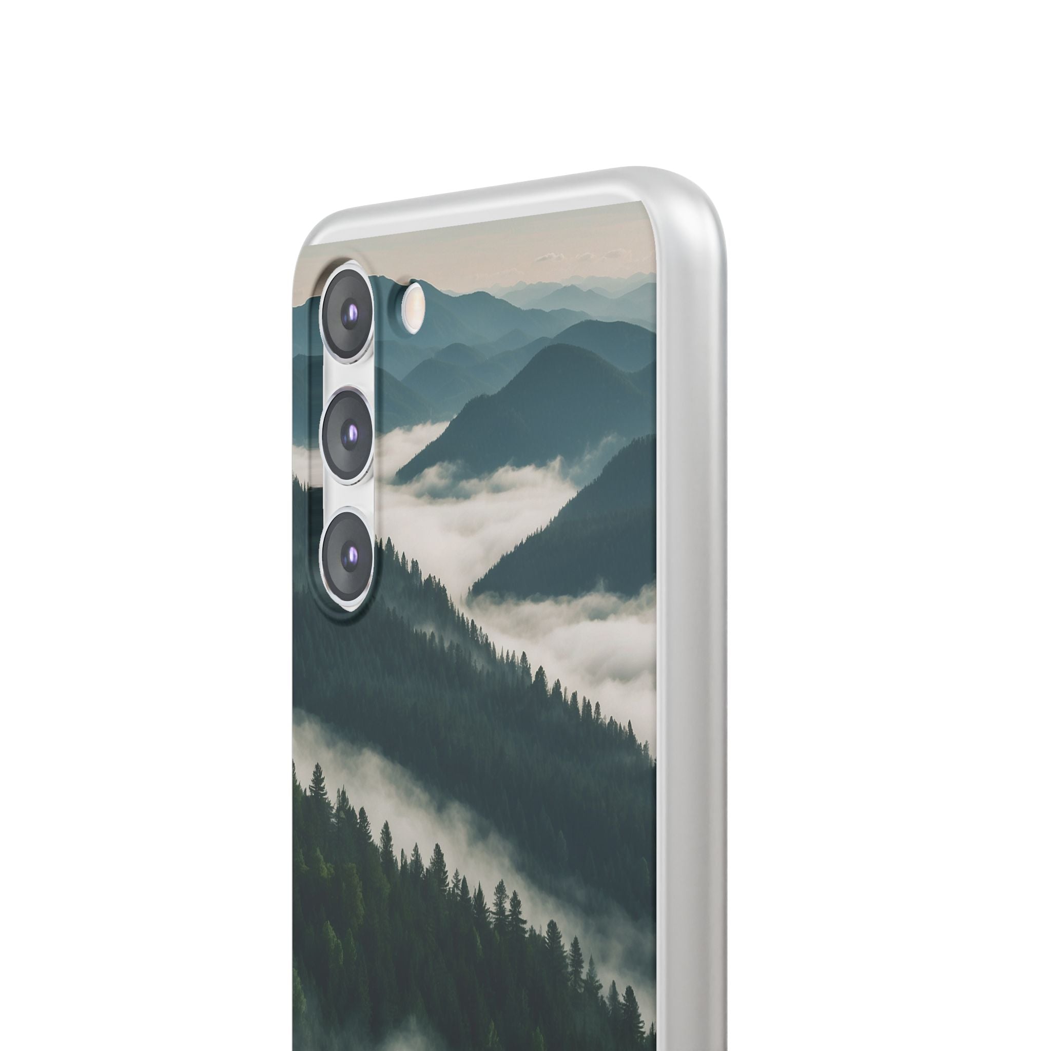 Misty Pine Peaks · Soft Phone Case for Samsung