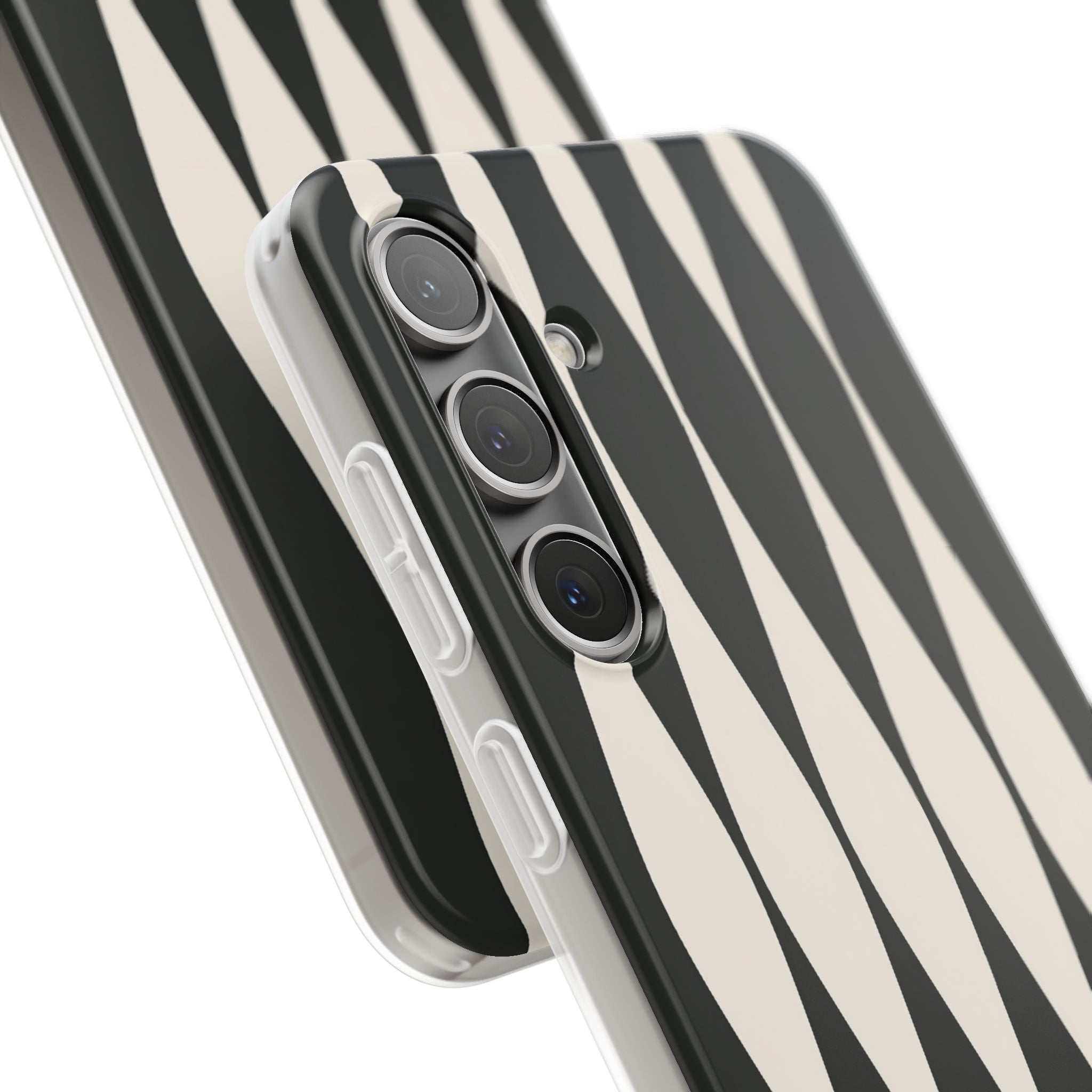 Black Lite Phone Case for Samsung - Ivory Spindle Grid