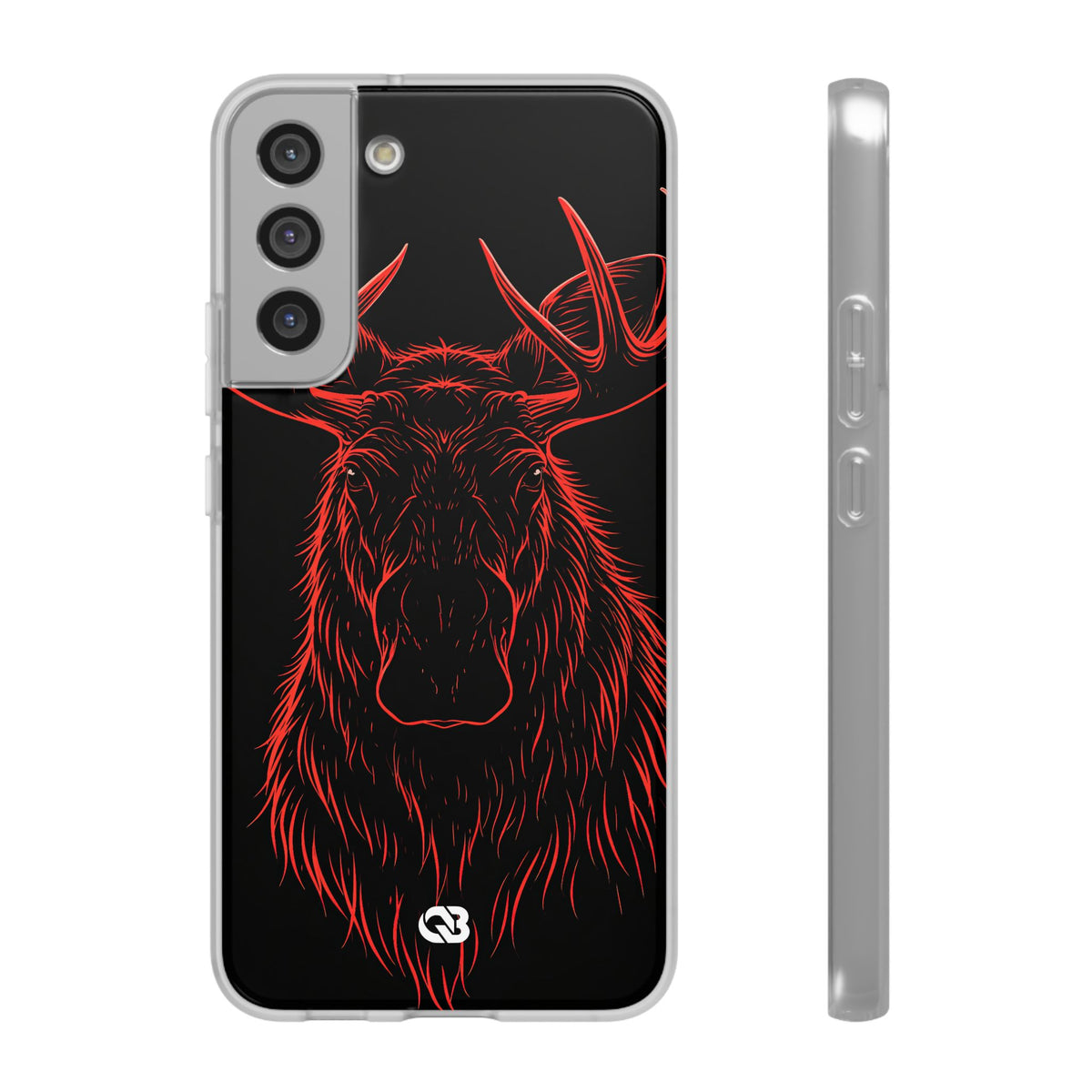 Nordic Moose Contour · Lite Phone Case for Samsung · Red