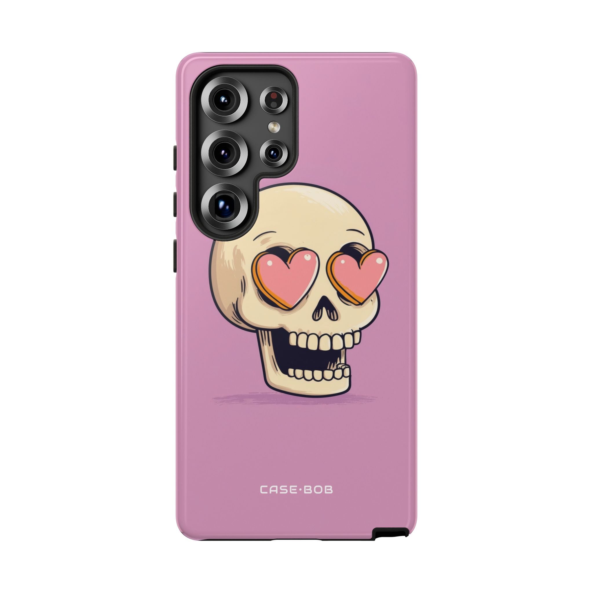 Heart Eyed Skull Samsung S25 Ultra Case - Tough