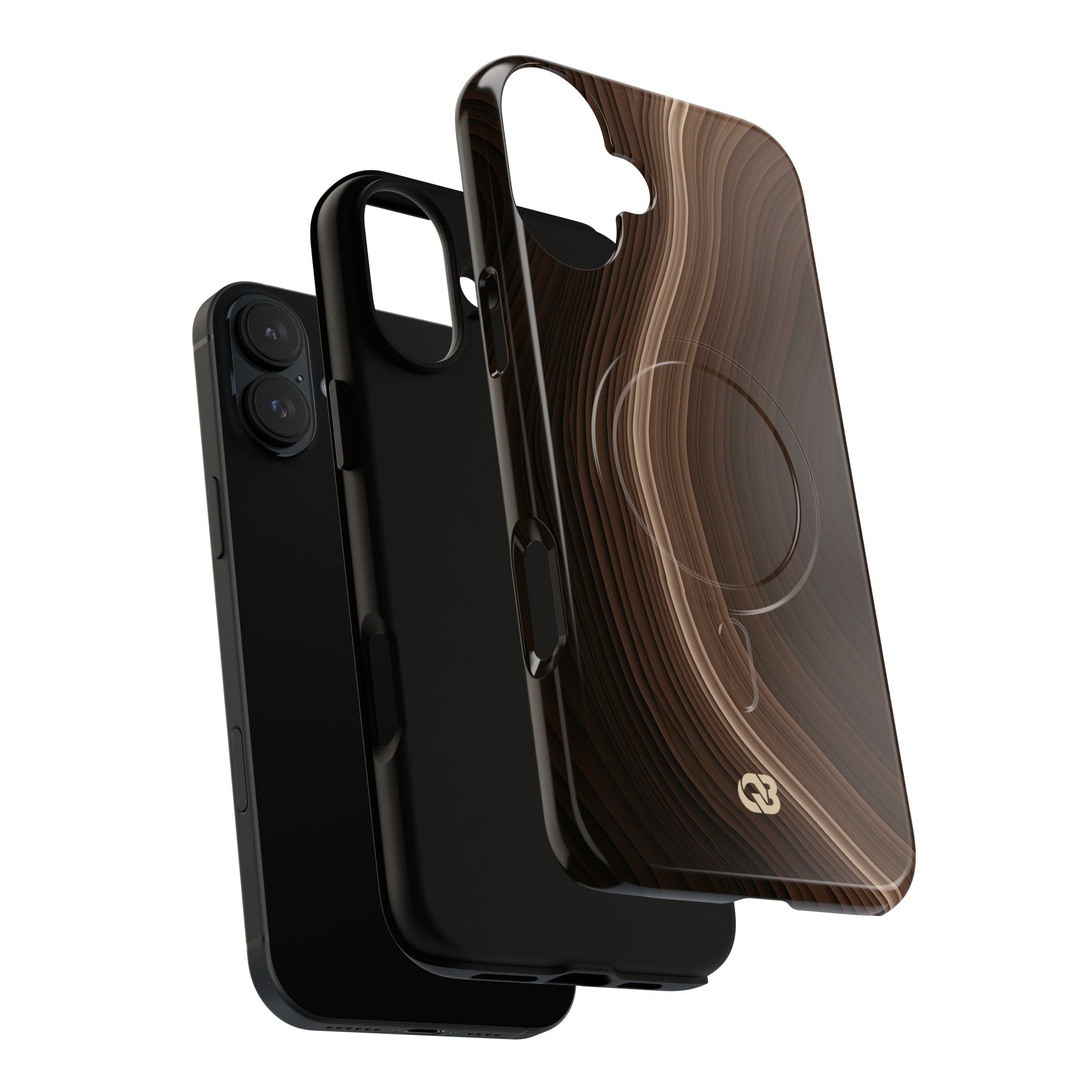 Brown Tough 2.0 Magsafe Phone Case for iPhone - Bronzed Canyon Relief