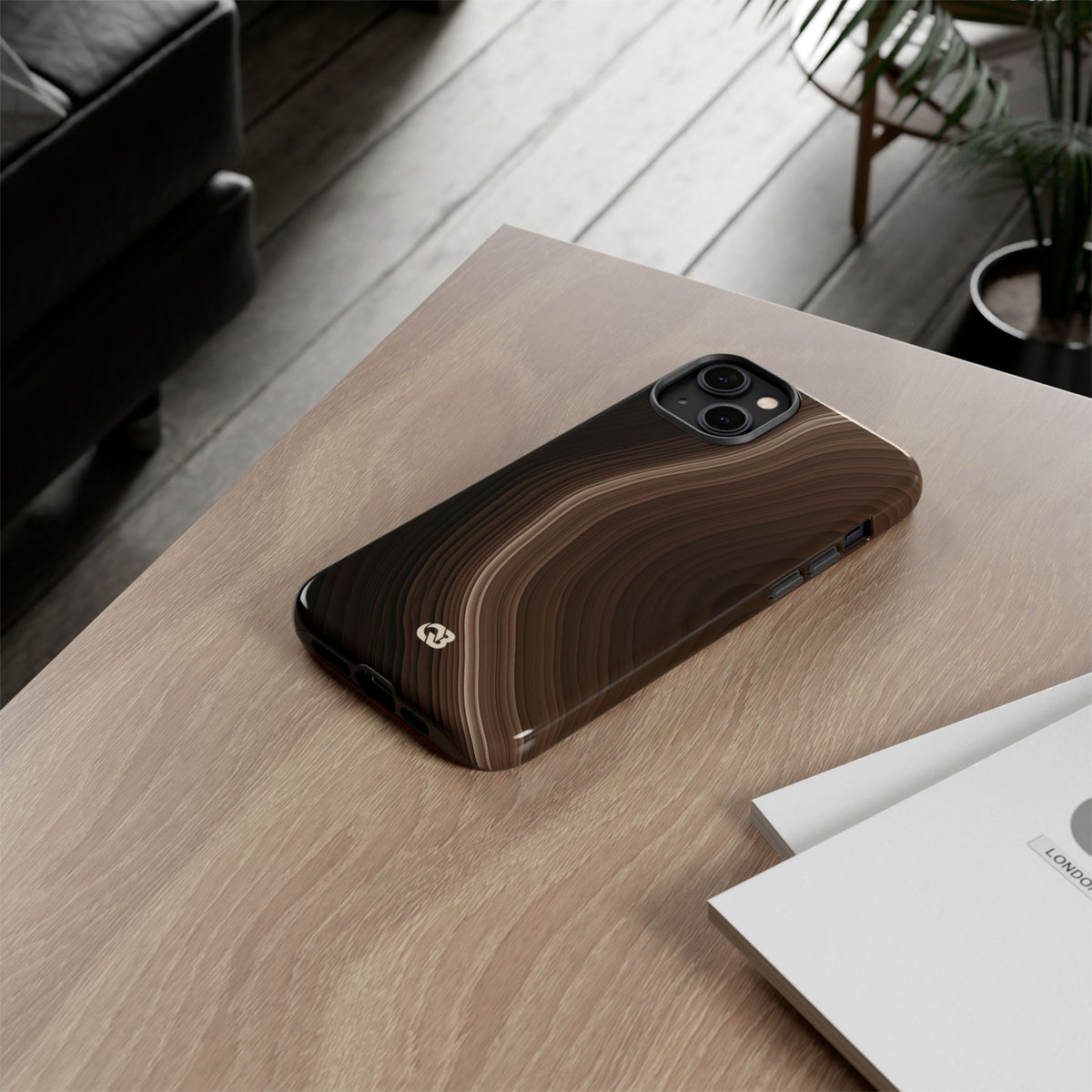 Umber Strata · Tough Phone Case for iPhone · Brown