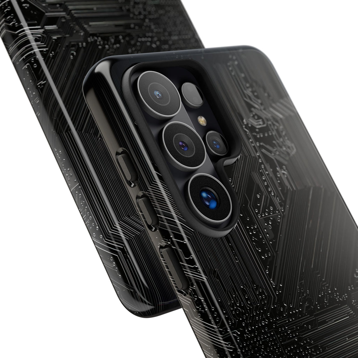 Obsidian Circuitry · Tough Phone Case for Samsung · Black