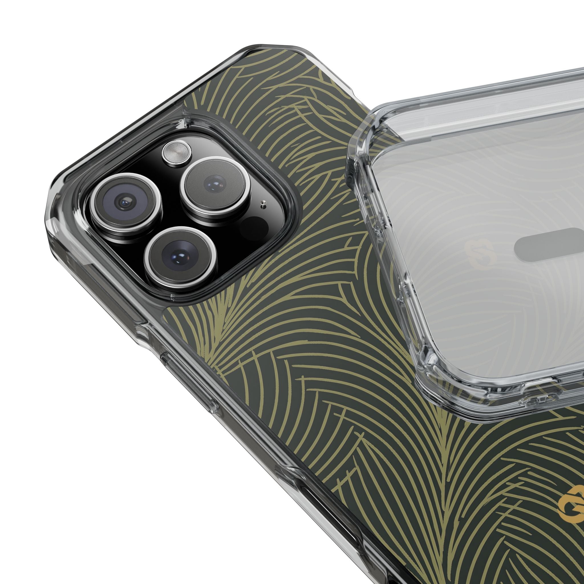 Green Impact MagSafe Phone Case for iPhone - Dark Olive Plume