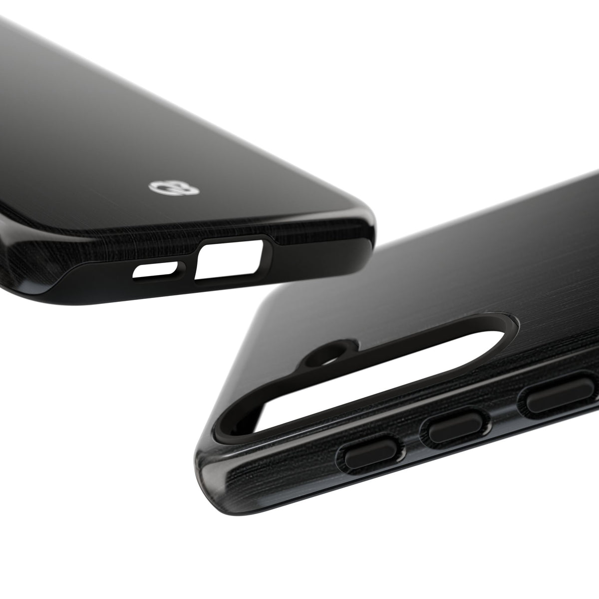 Black Tough Phone Case for Samsung - Brushed Obsidian Slate
