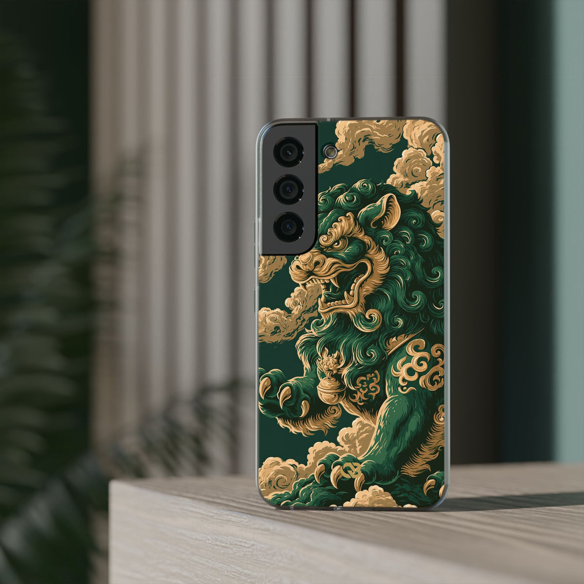 Imperial Guardian Lion · Lite Phone Case for Samsung · Green