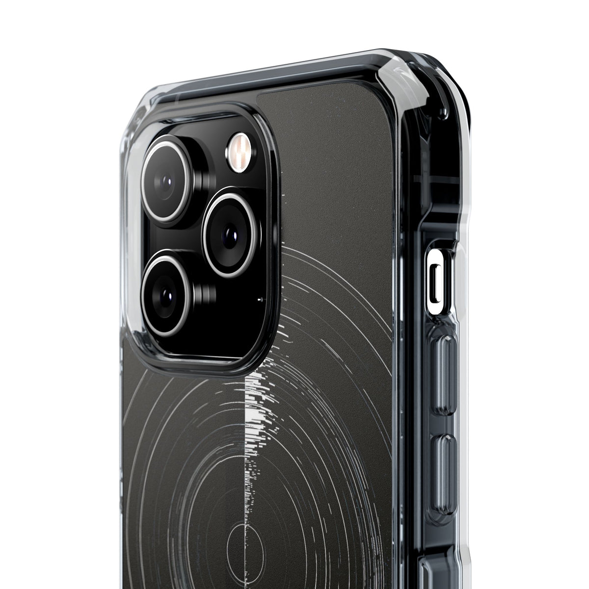 Black Impact MagSafe Phone Case for iPhone - Obsidian Orbital Signal