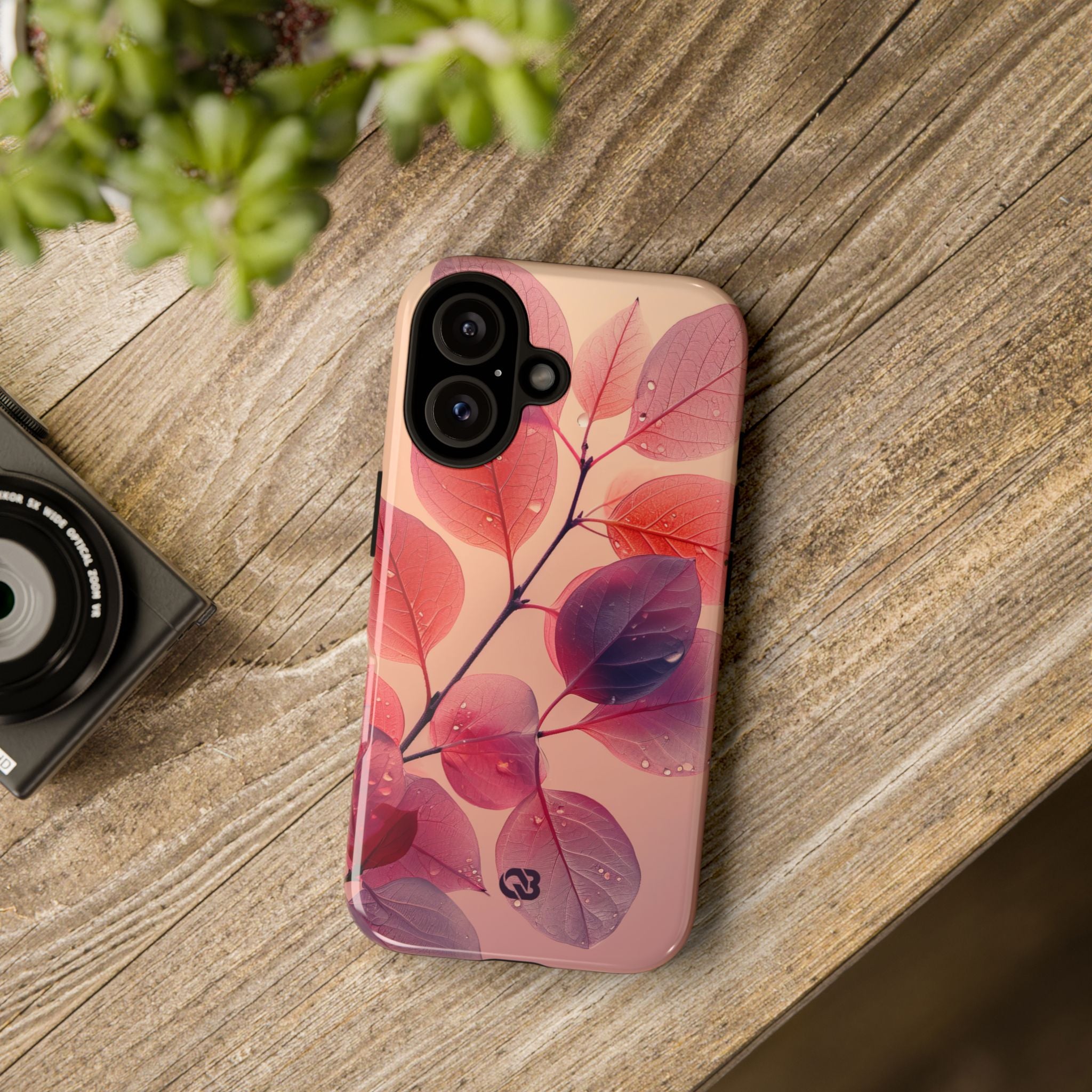 Dewy Magenta Foliage · Tough Phone Case for iPhone
