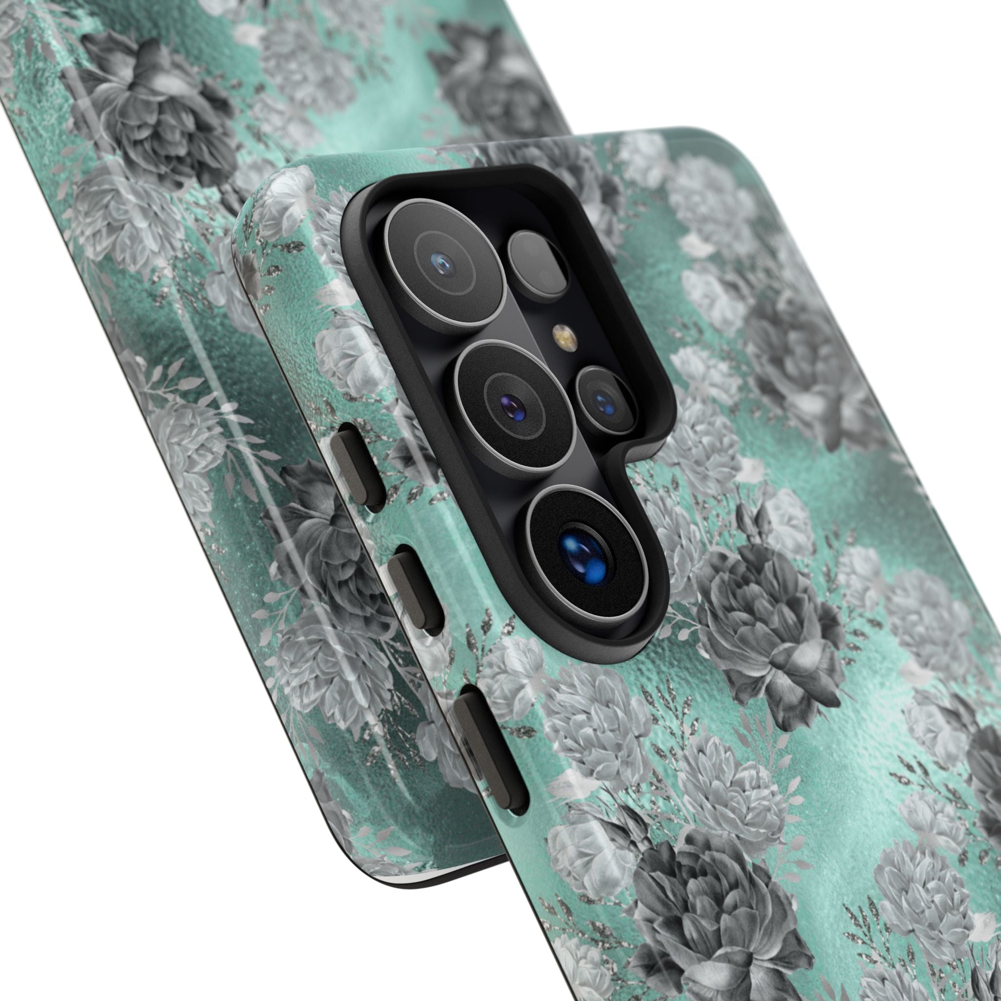 Frost Mint Floral · Tough Phone Case for Samsung