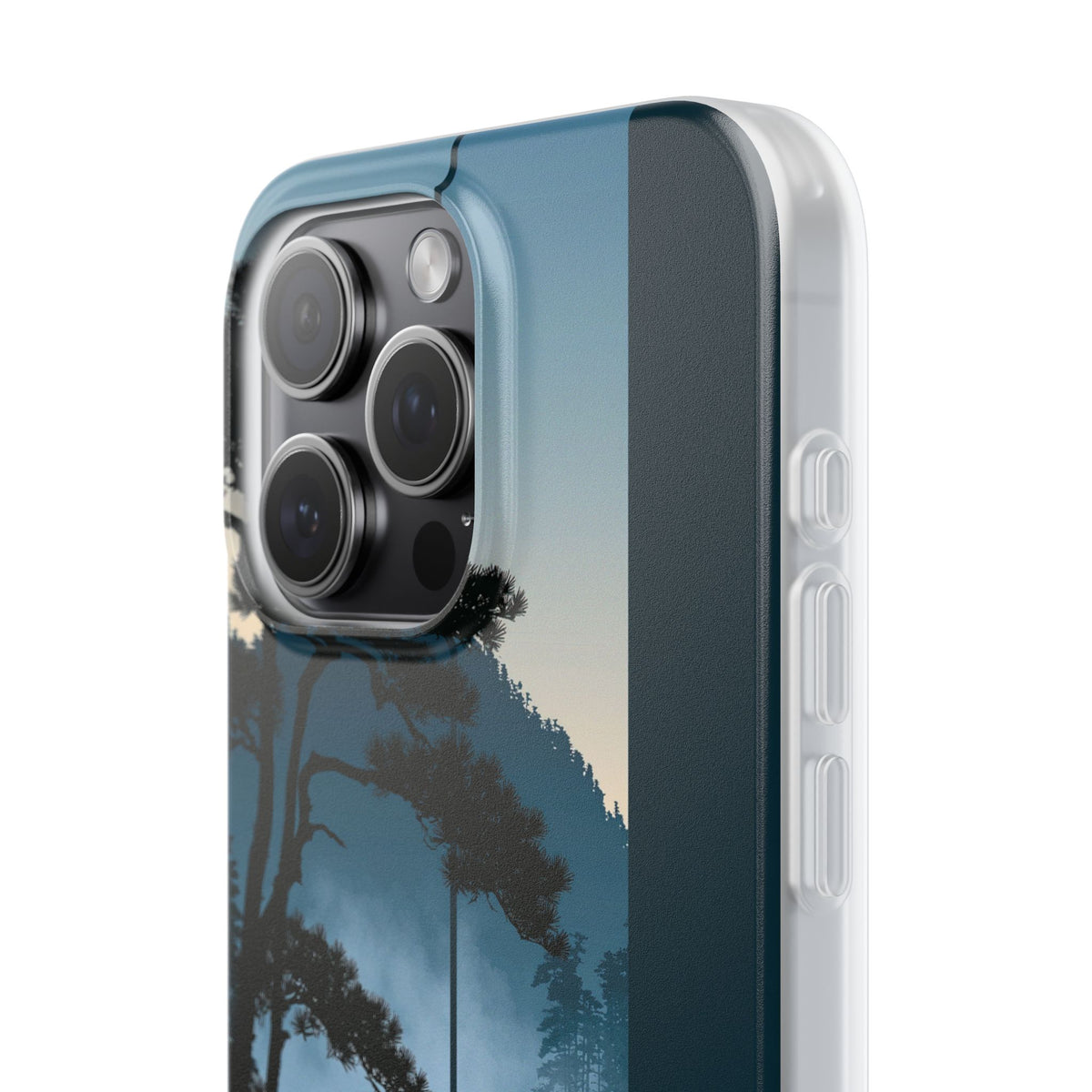 Blue Lite Phone Case for iPhone - Kyoto Mist Pine