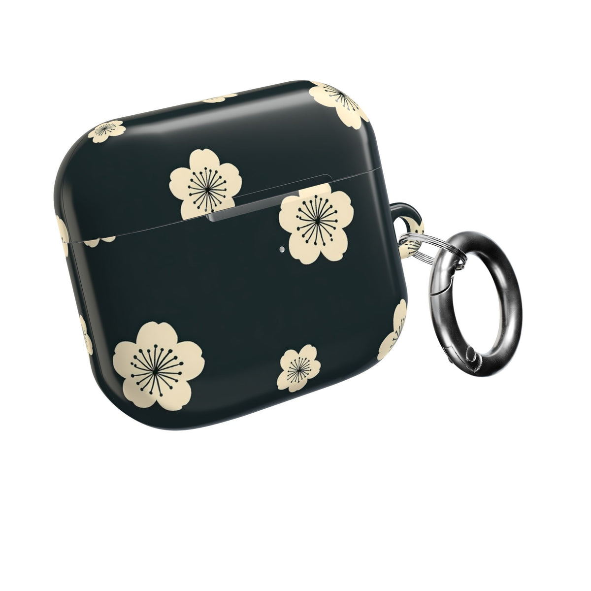 Midnight Sakura Bloom · Hard Case for AirPods & AirPods Pro · Black