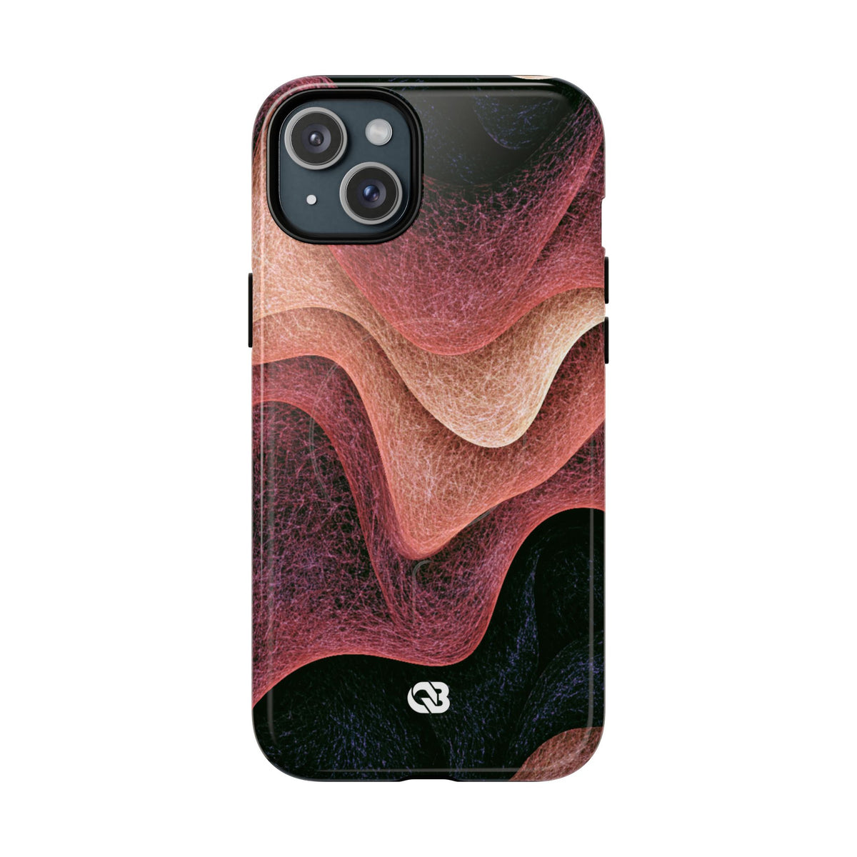 Rose Contour Waves · Tough 2.0 Magnetic Phone Case for iPhone · Pink