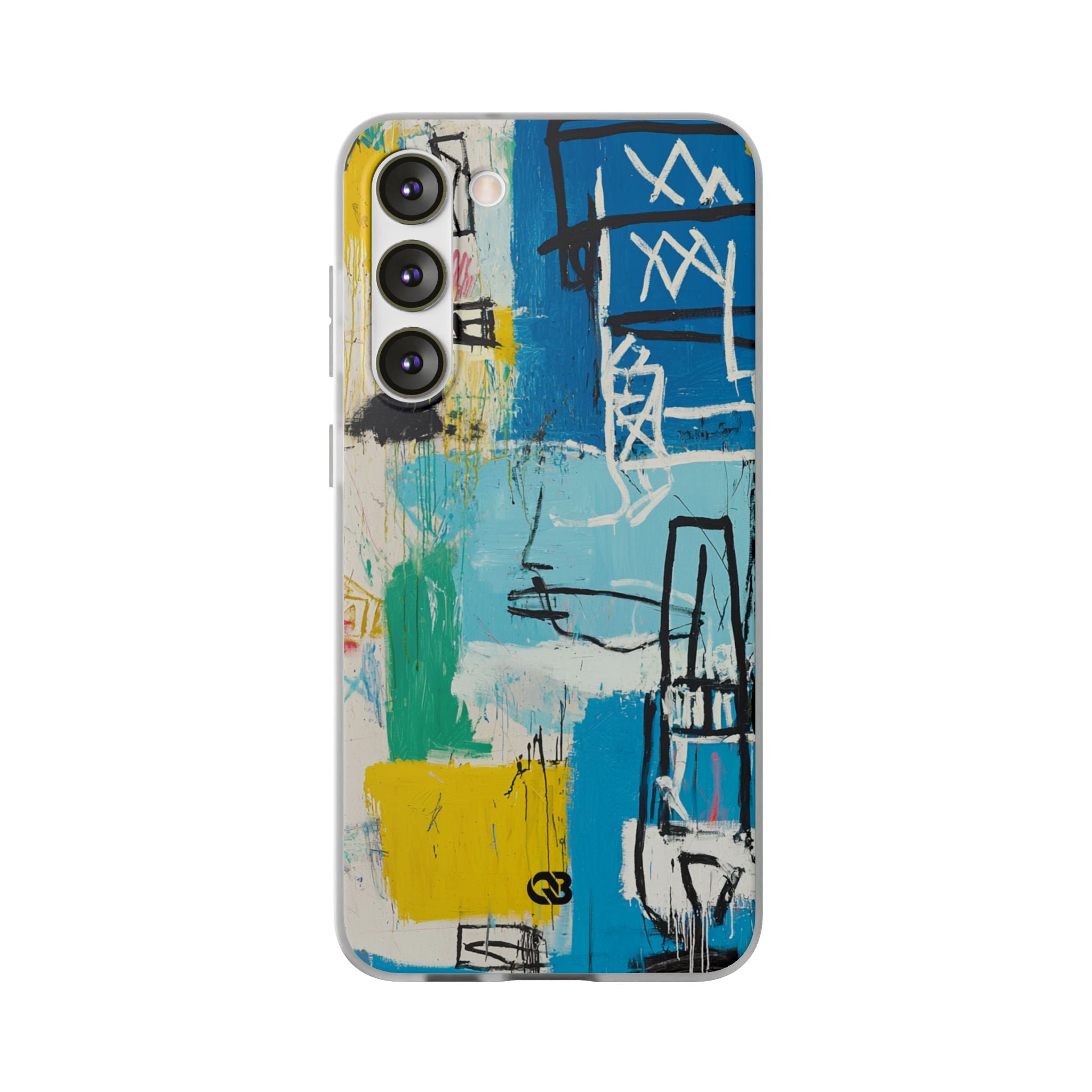 Azure Urban Scribble · Soft Phone Case for Samsung