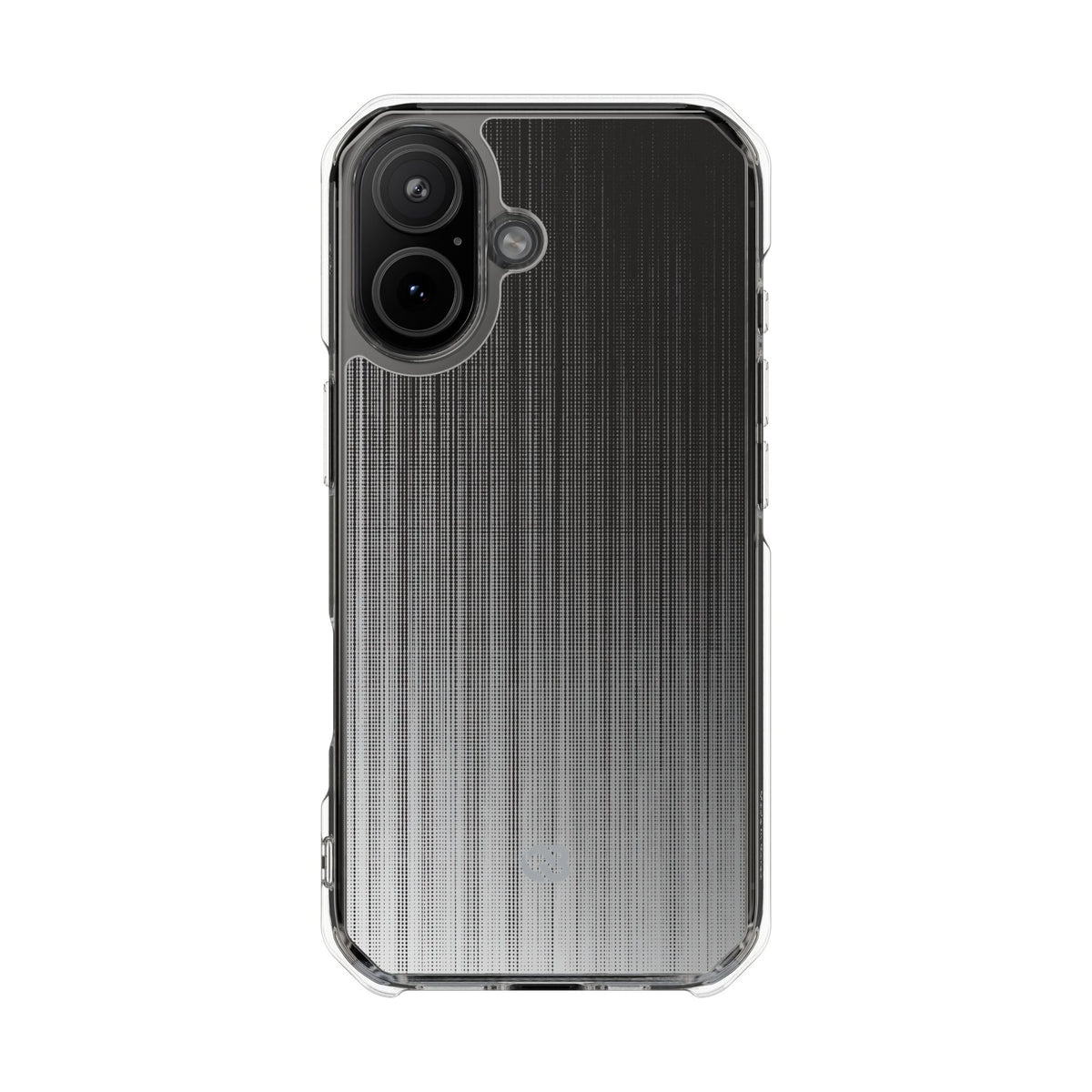 Grey Impact MagSafe Phone Case for iPhone - Static Vertical Dither