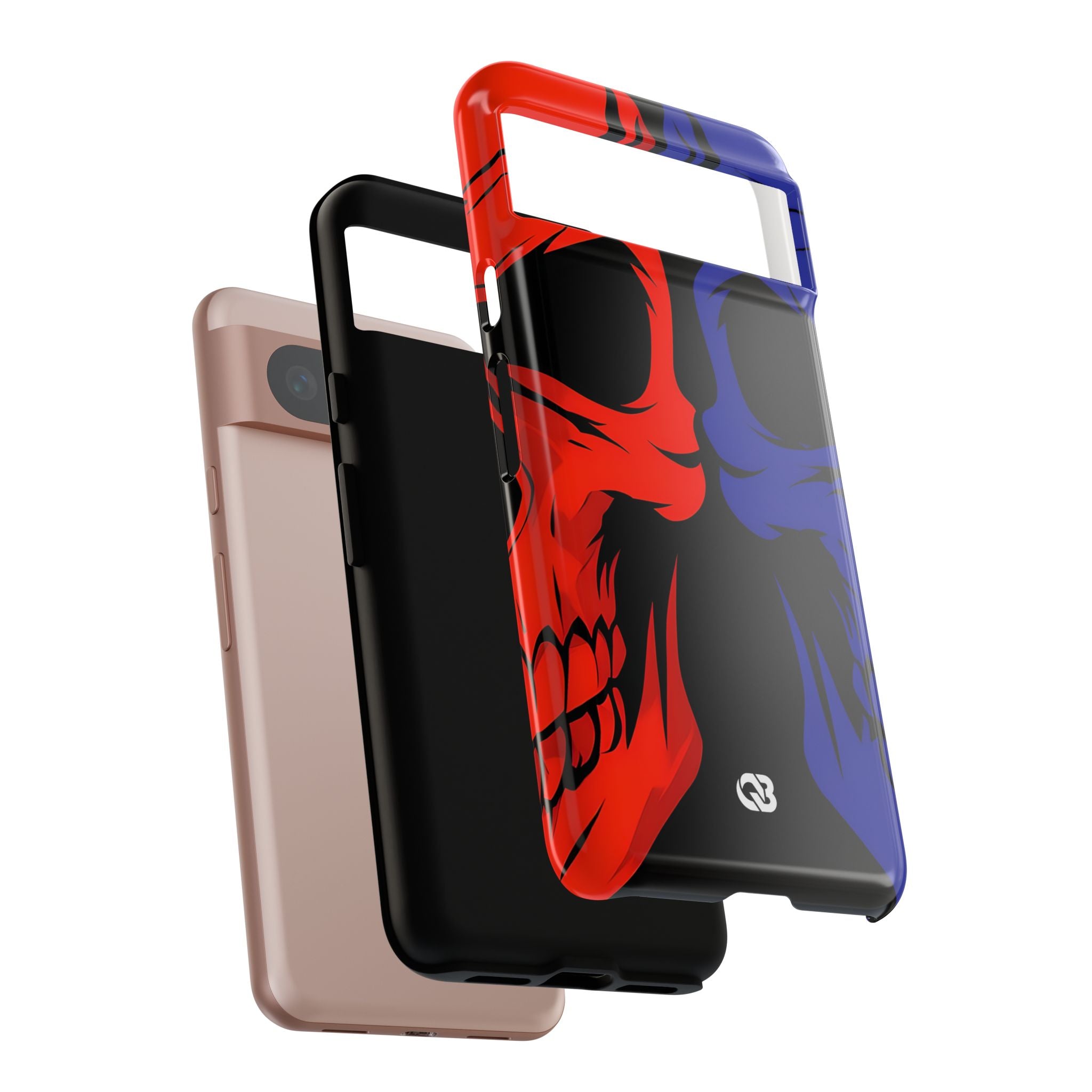 Crimson Cobalt Skulls · Tough Phone Case for Google Pixel