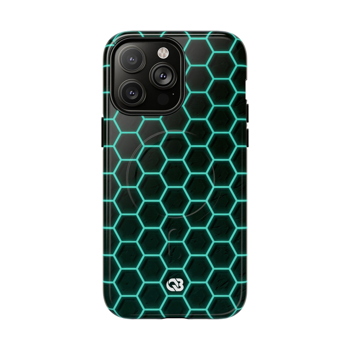 Neon Hex Spectrum · Tough 2.0 Magnetic Phone Case for iPhone · Teal
