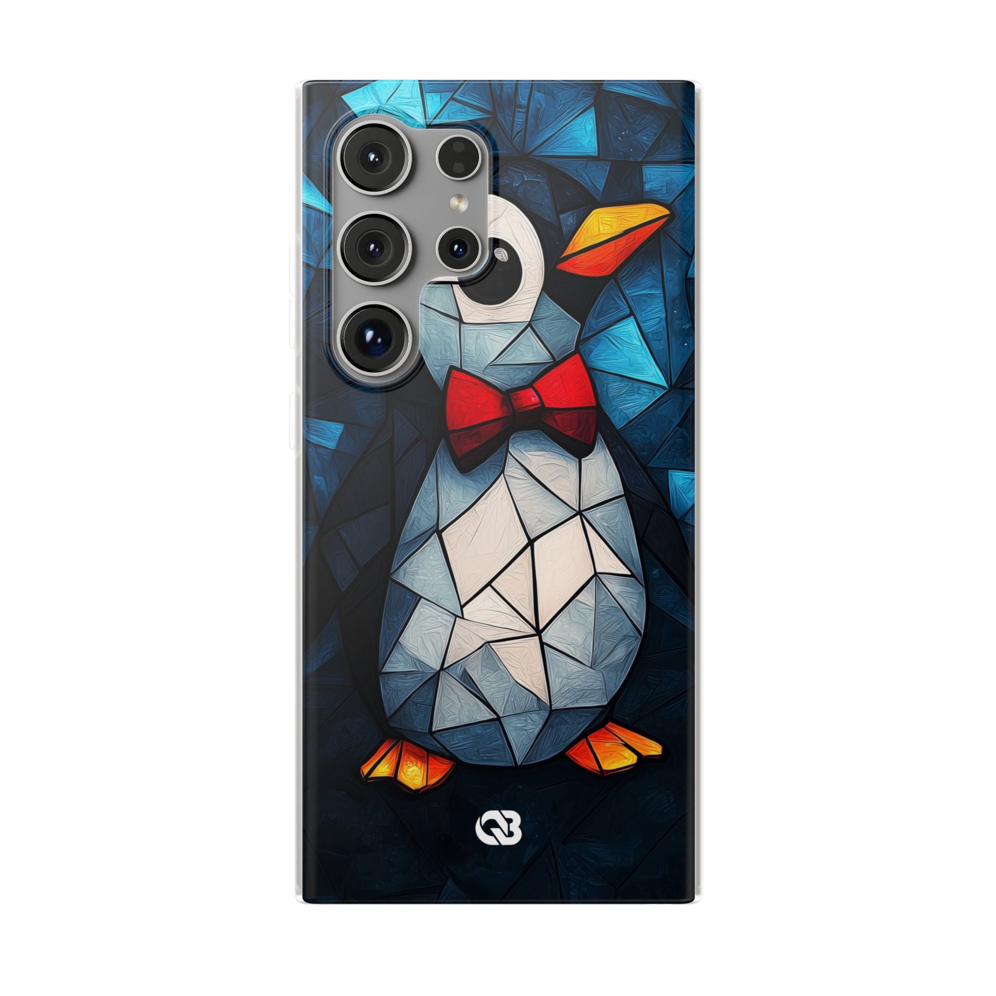 Mosaic Bowtie Penguin · Soft Phone Case for Samsung
