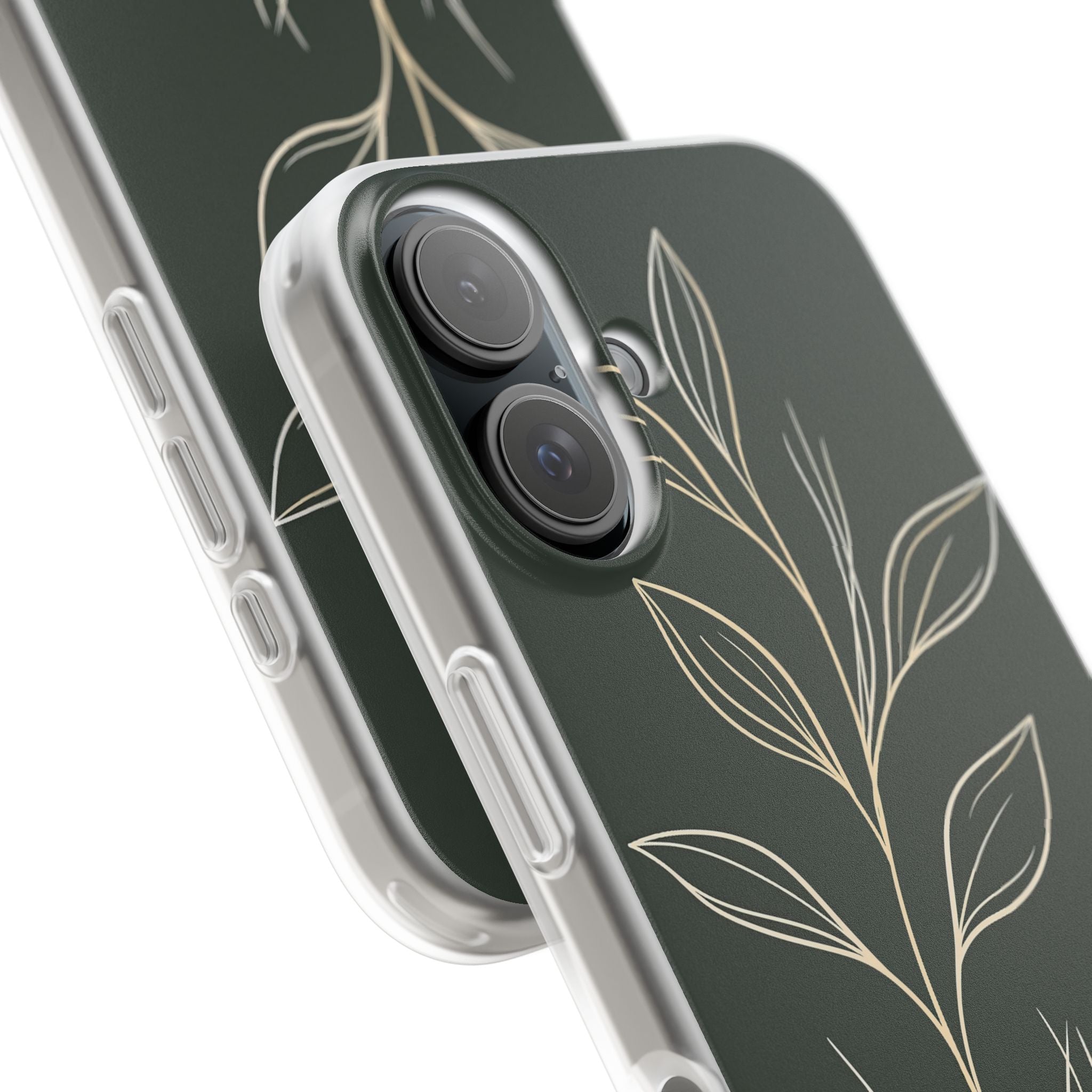 Green Lite Phone Case for iPhone - Deep Moss Willow