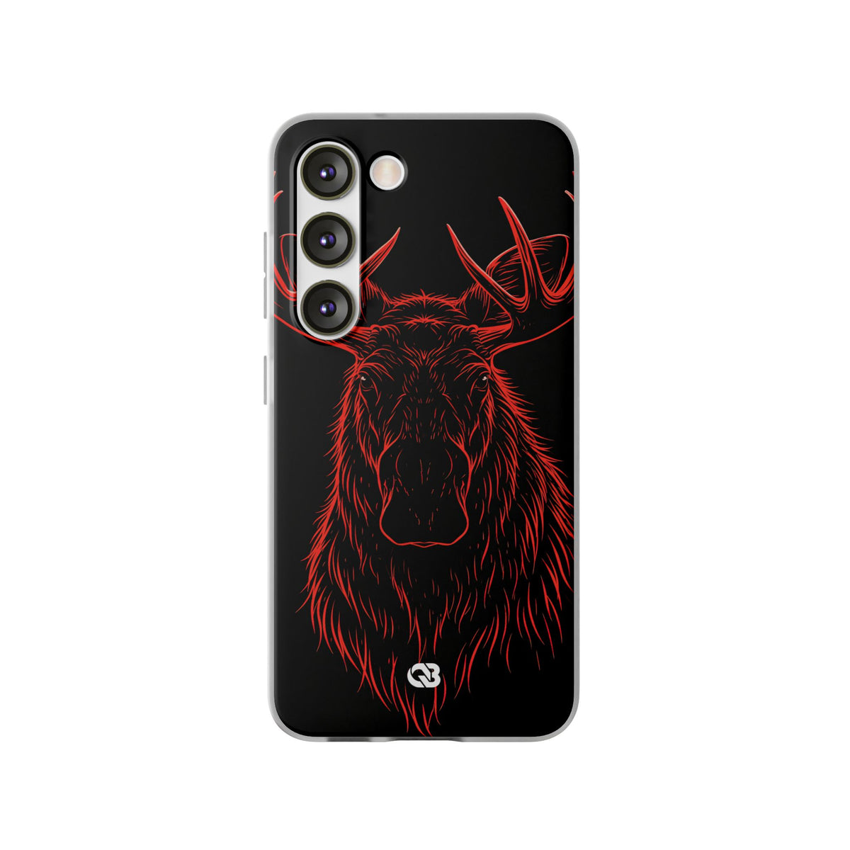 Nordic Moose Contour · Lite Phone Case for Samsung · Red