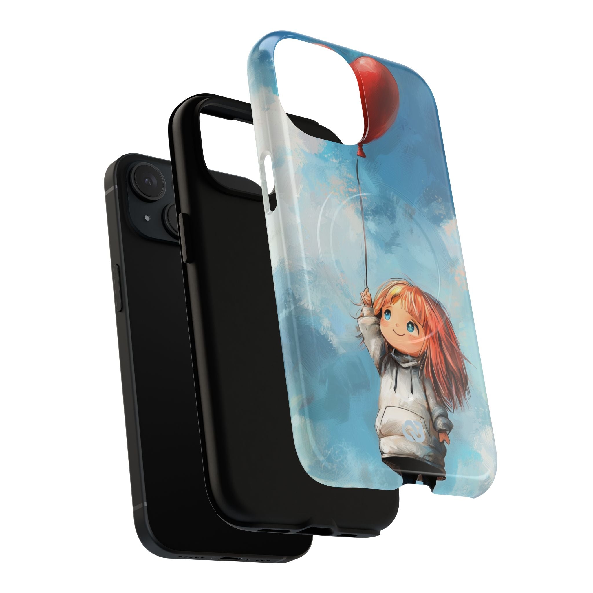 Crimson Heart Sky · Tough+ Coque de téléphone pour iPhone · Magsafe