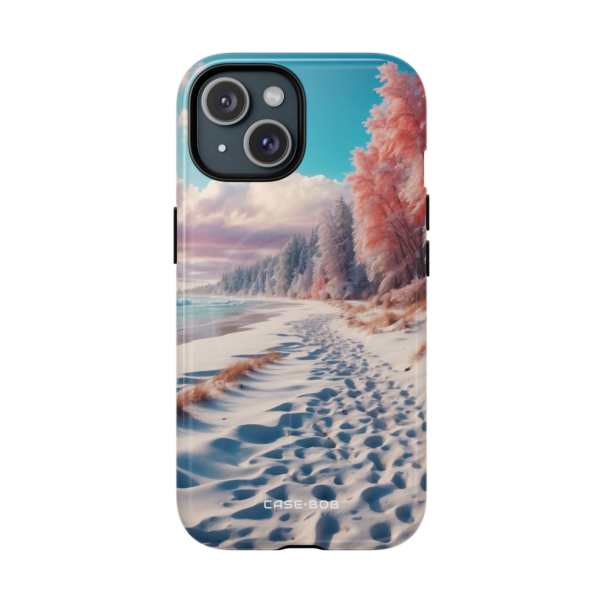 Lumiset jalanjäljet iPhone 15 -kotelot - Tough+