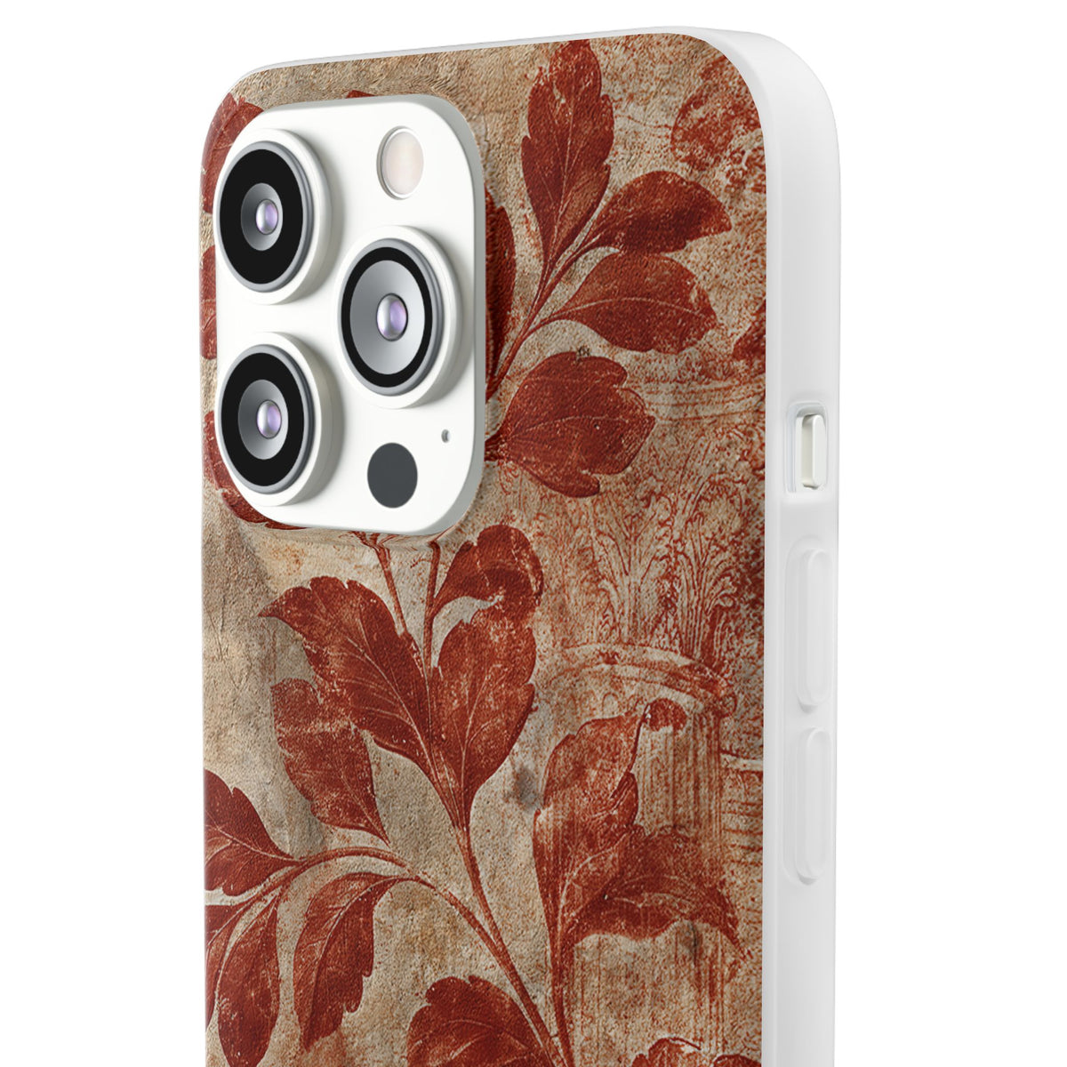 Terracotta Botanical Fresco · Lite Phone Case for iPhone · Red