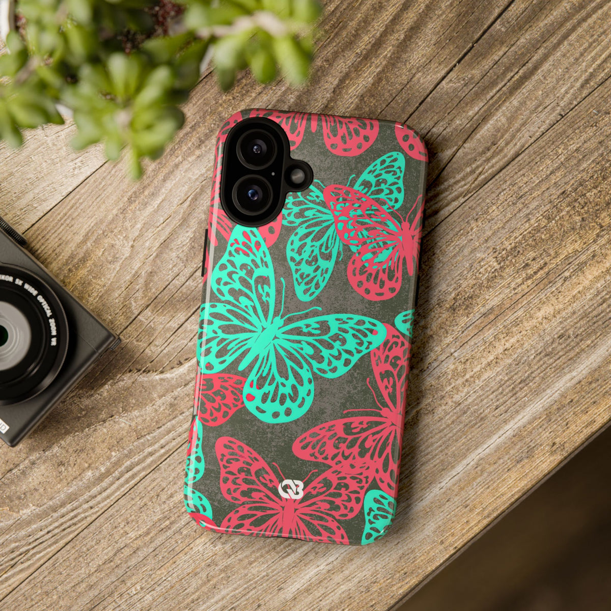 Electric Papillon · Tough Phone Case for iPhone · Pink