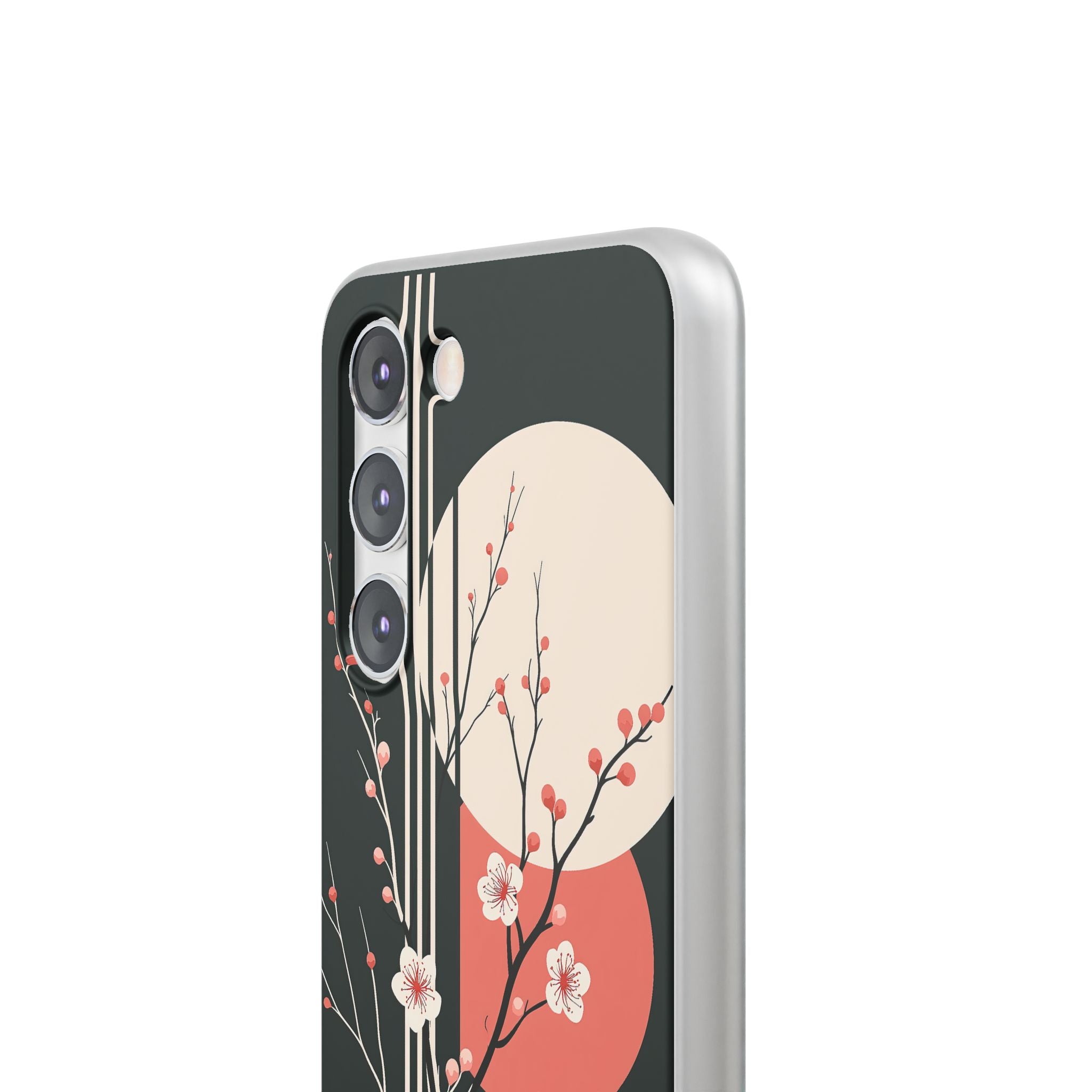 Black Lite Phone Case for Samsung - Kyoto Midnight Blossom
