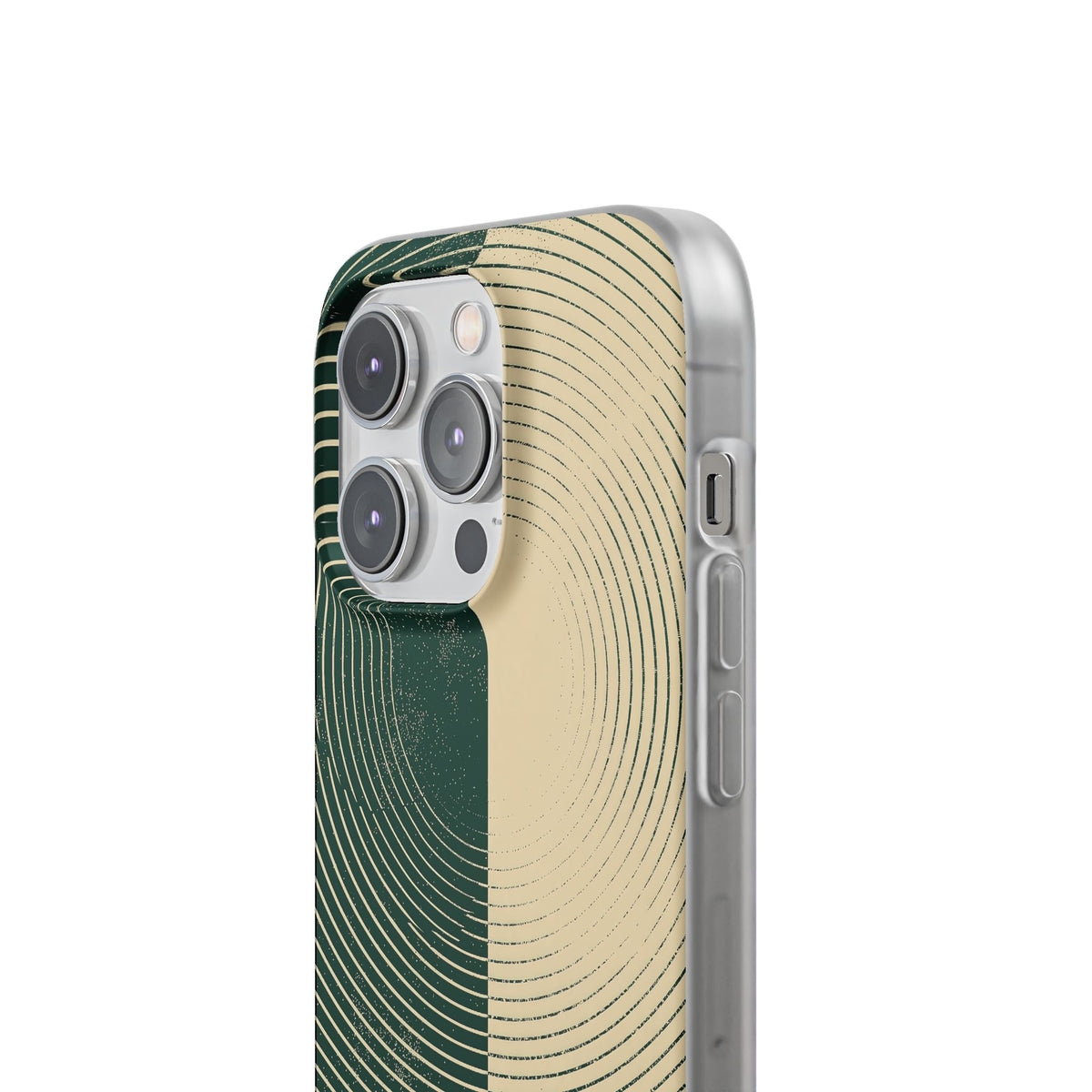 Green Lite Phone Case for iPhone - Evergreen Split Grain