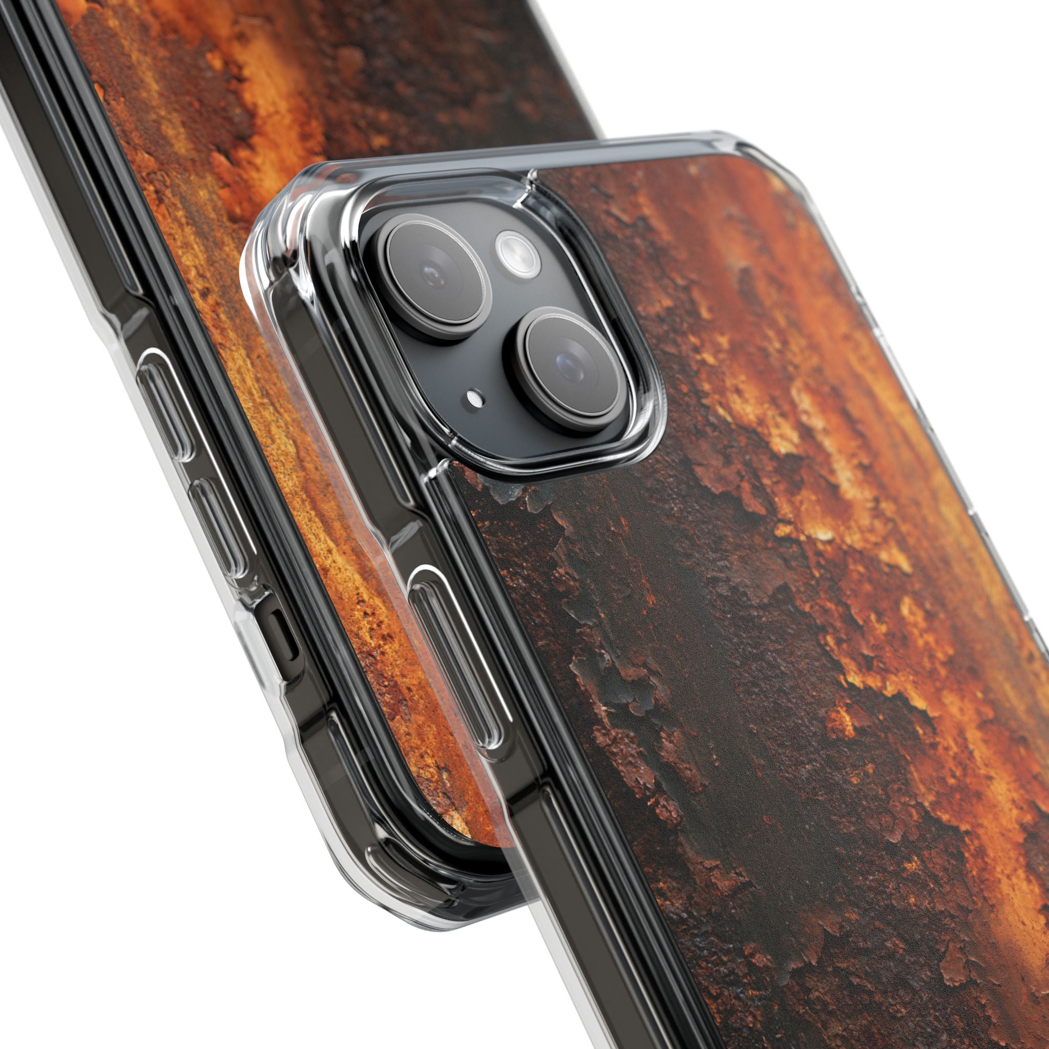 Orange Impact MagSafe Phone Case for iPhone - Oxidized Iron Crust