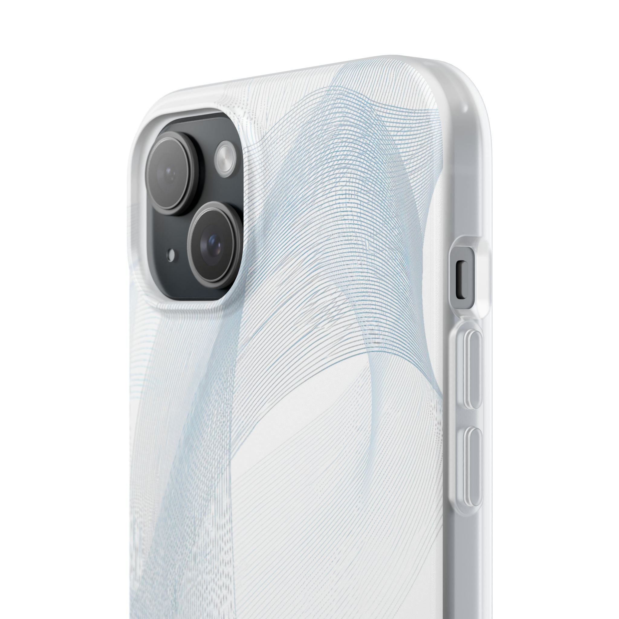 White Lite Phone Case for iPhone - Arctic Line Current