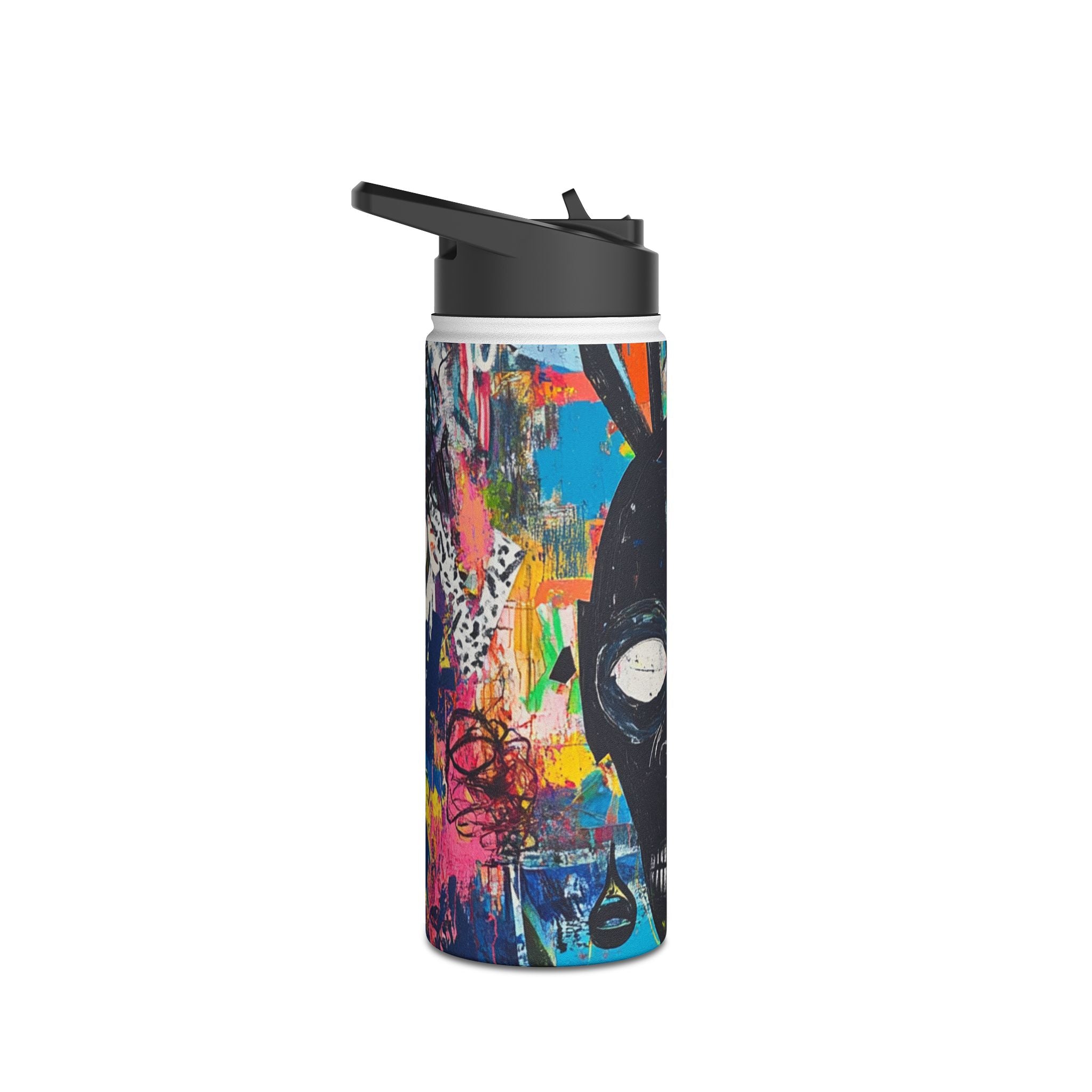 Neon Skull Burst - Stainless Steel Water Bottle