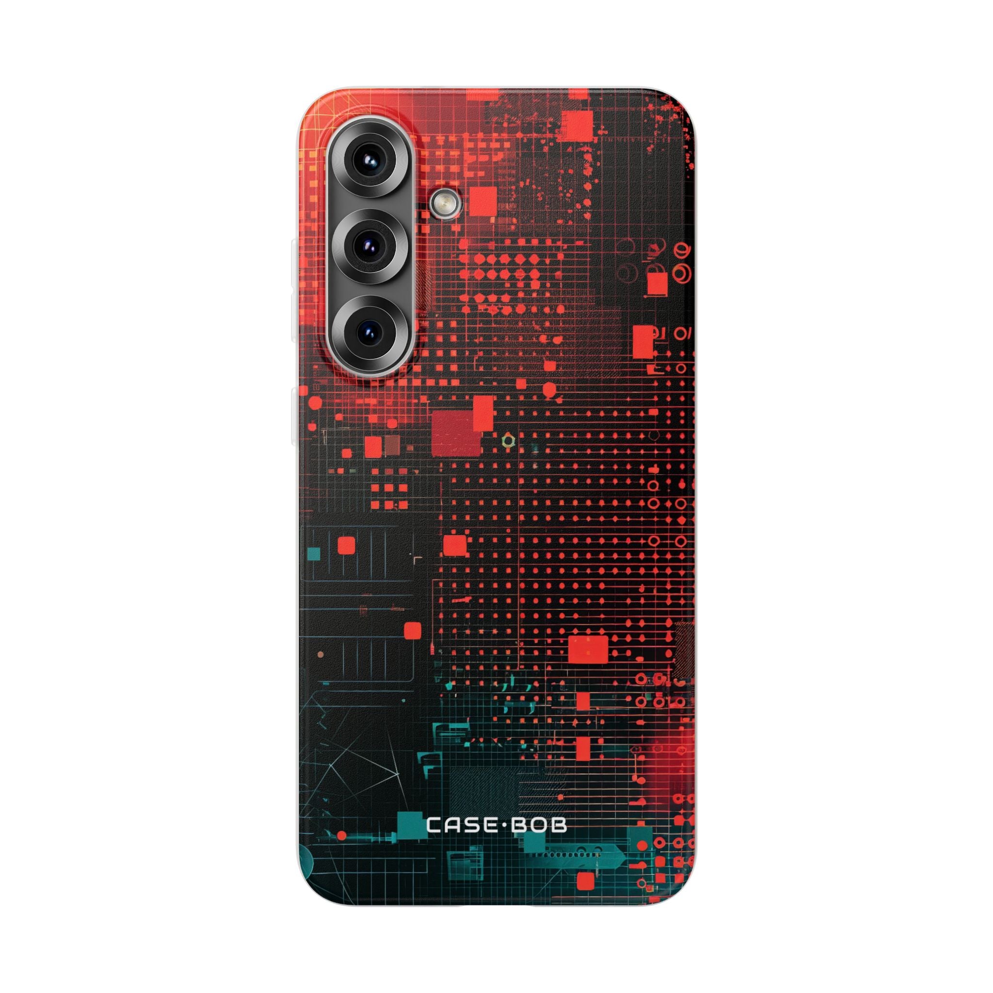 Crimson Circuit Samsung S25 Plus Case - Soft