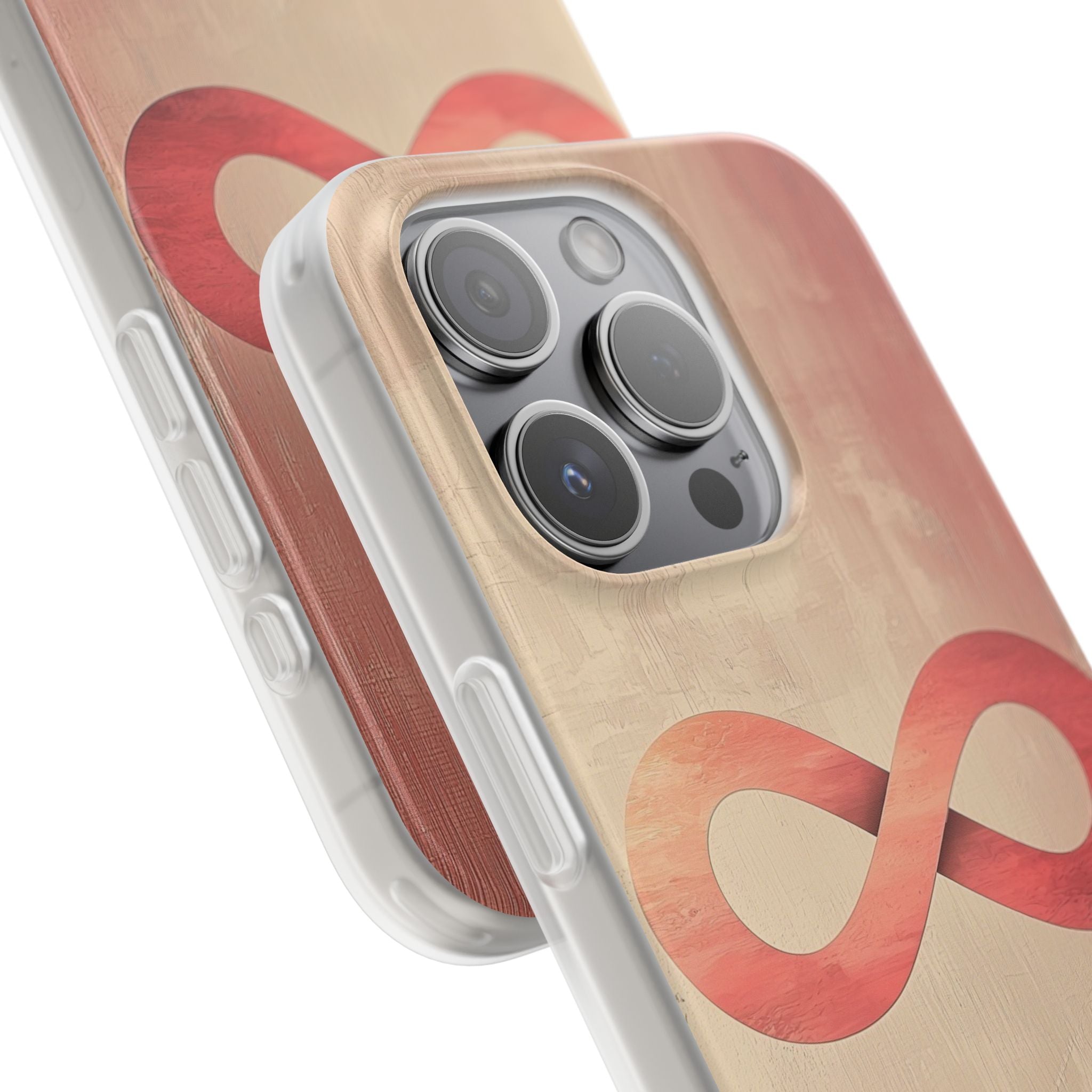 Terracotta Infinity Stroke · Soft Phone Case for iPhone
