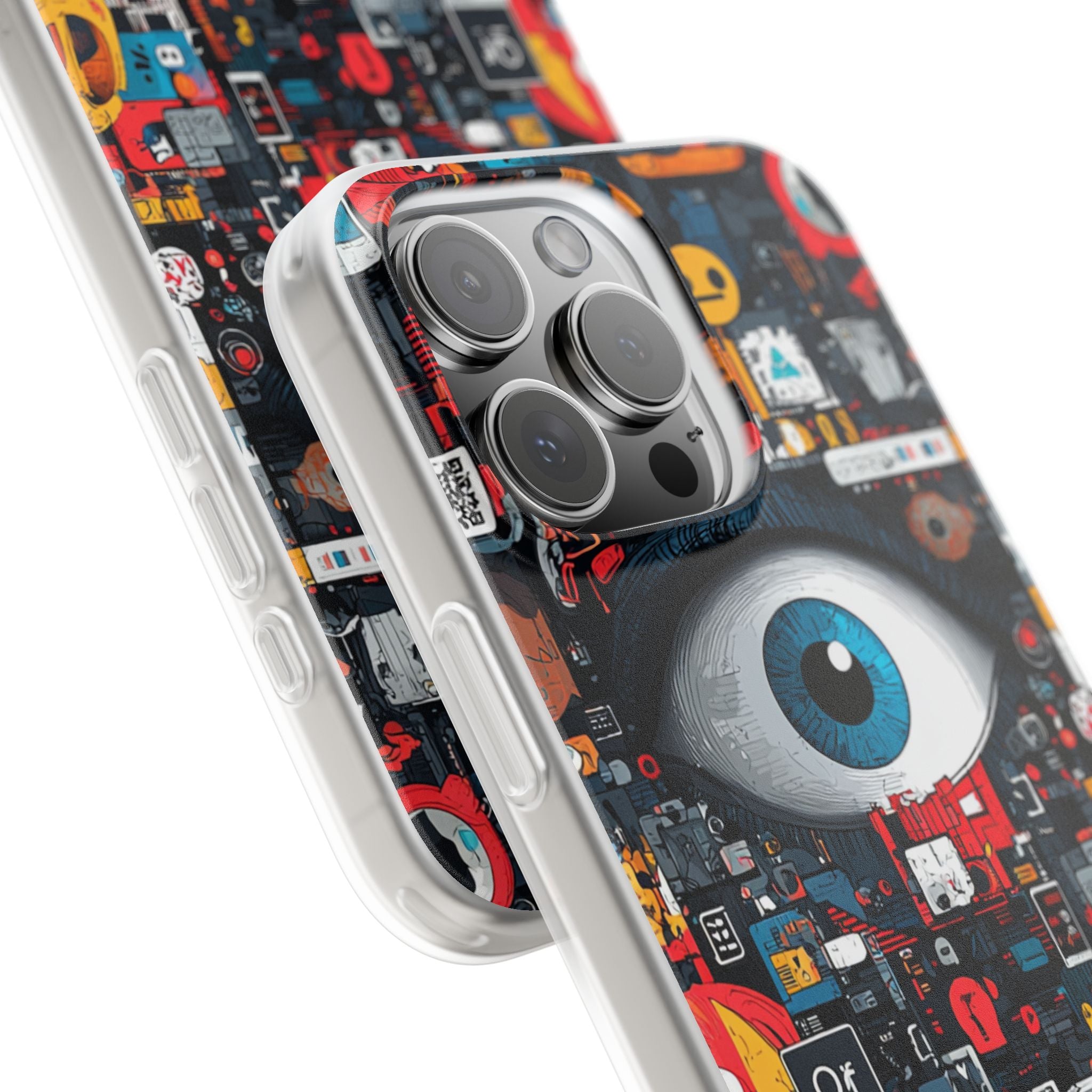 Digital Eye Blue iPhone 16 Pro Max Skal - Mjukt