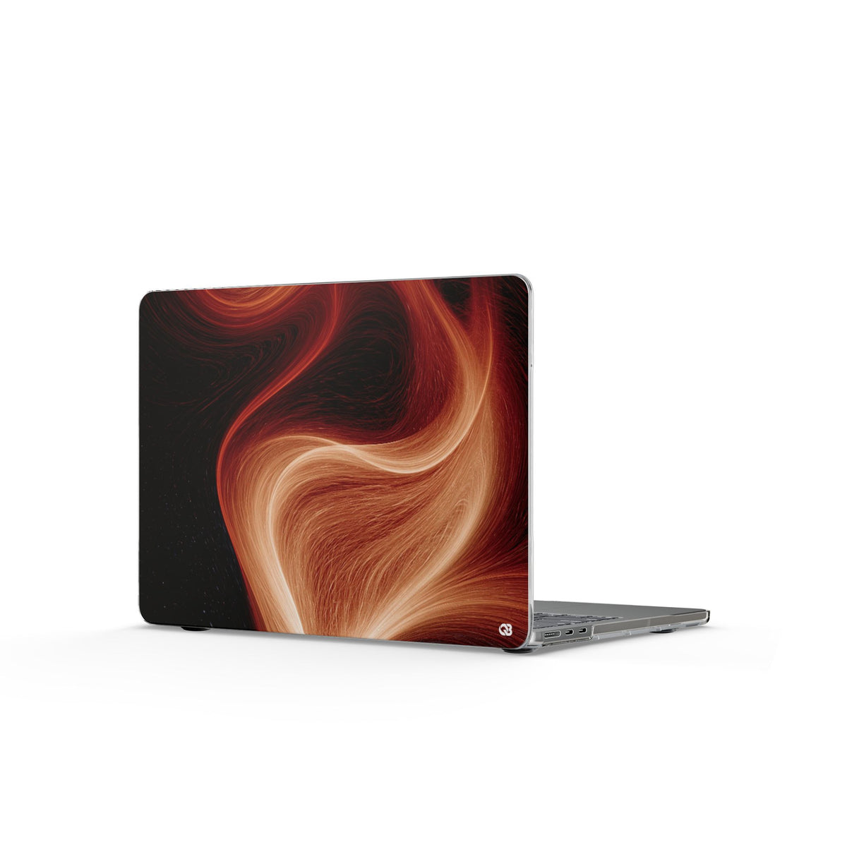 Solar Ember Flow · Clear Hard Case for MacBook · Orange