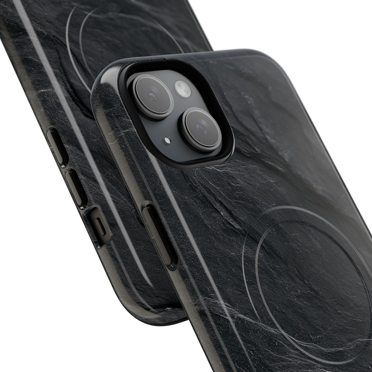 Black Tough 2.0 Magsafe Phone Case for iPhone - Midnight Slate Ridge