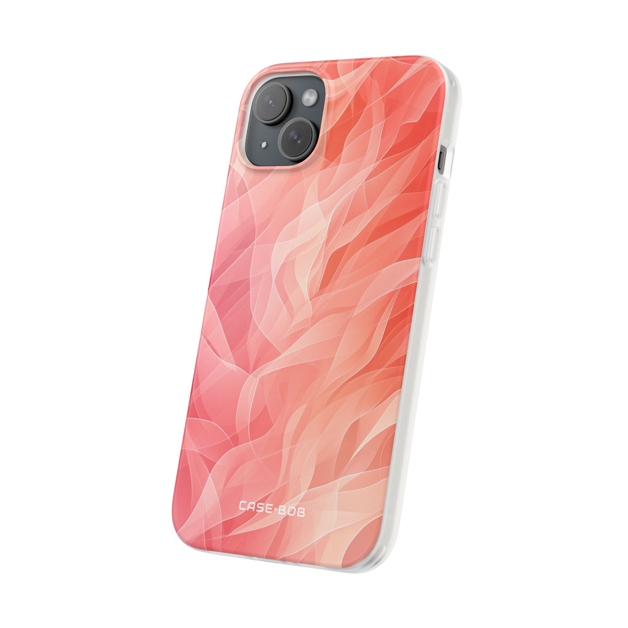 Peach Wave Drift iPhone 15 Plus Case - Soft