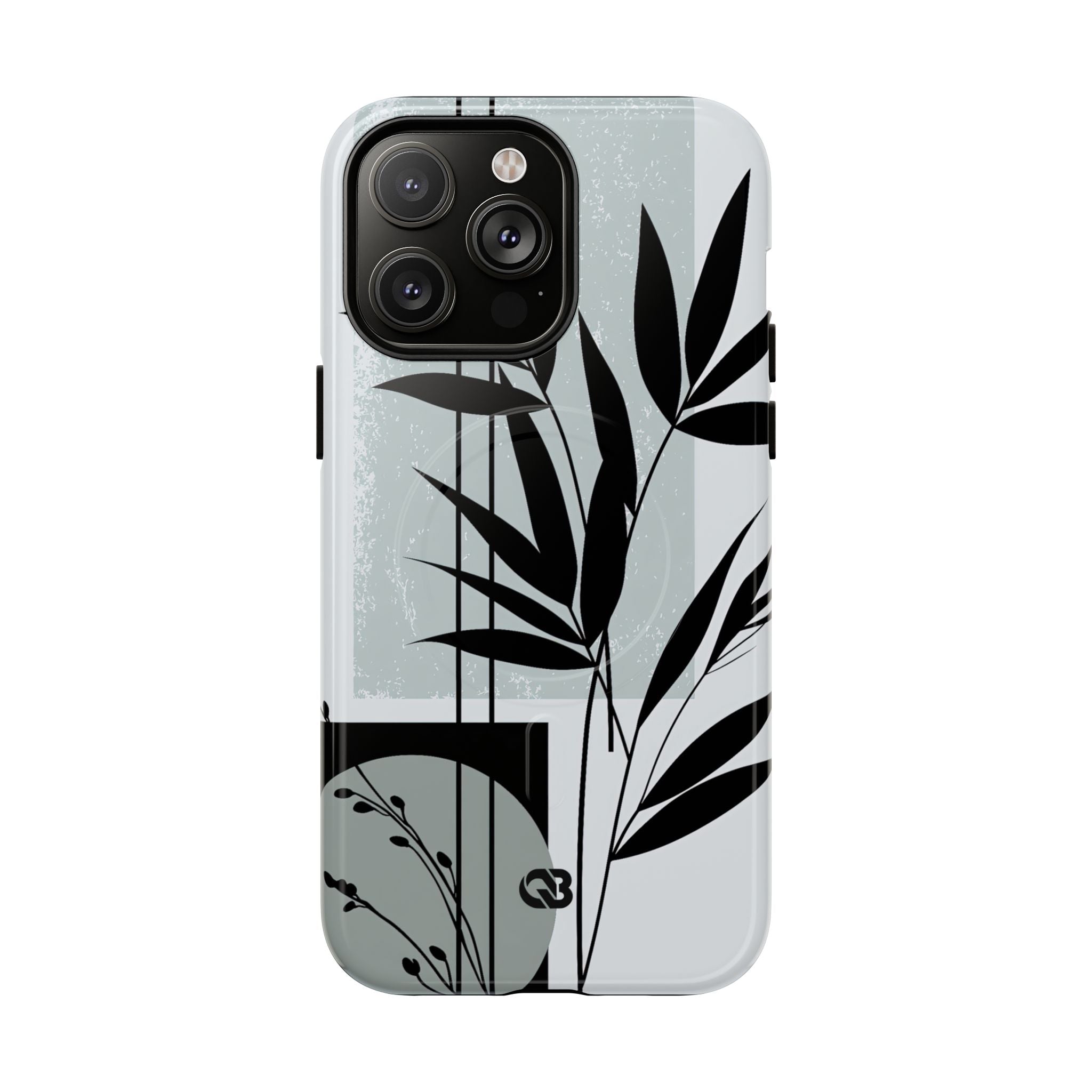 Grey Tough 2.0 Magsafe Phone Case for iPhone - Sage Bamboo Noir