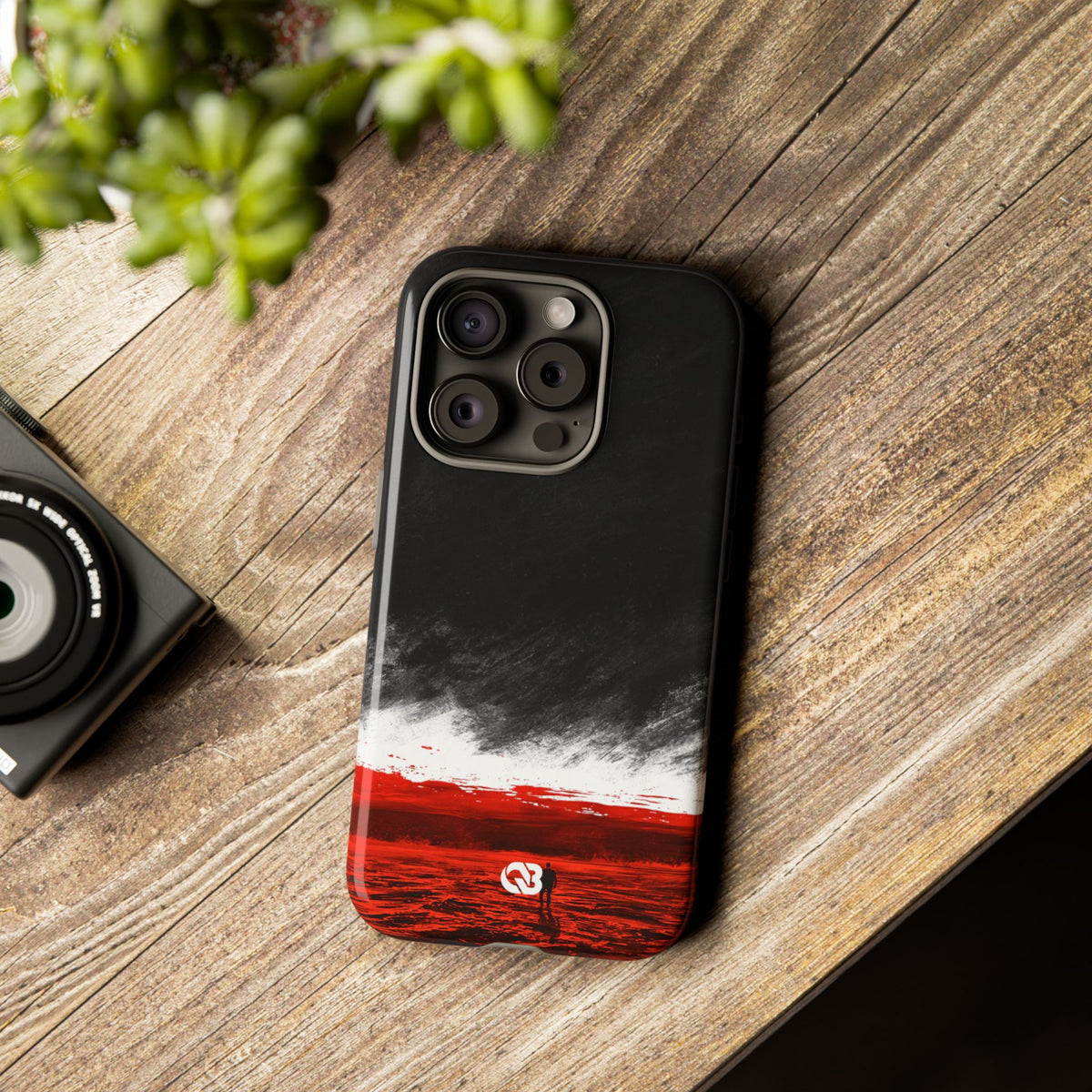 Crimson Horizon · Tough Phone Case for iPhone · Black