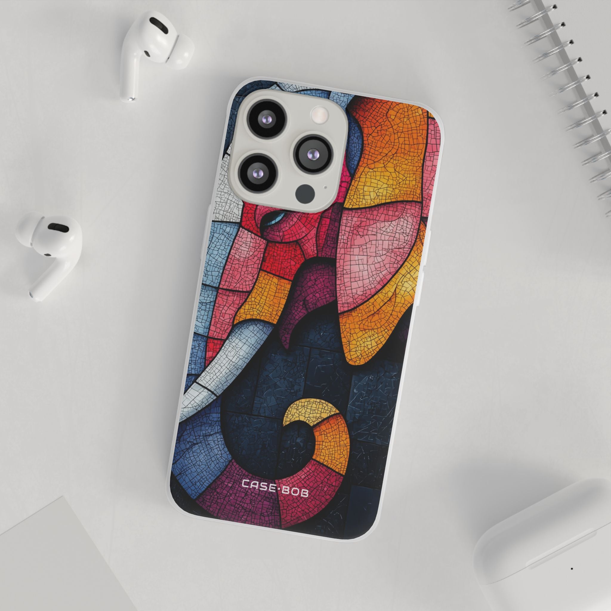 Olifant Mozaïek iPhone 13 Pro - Soft