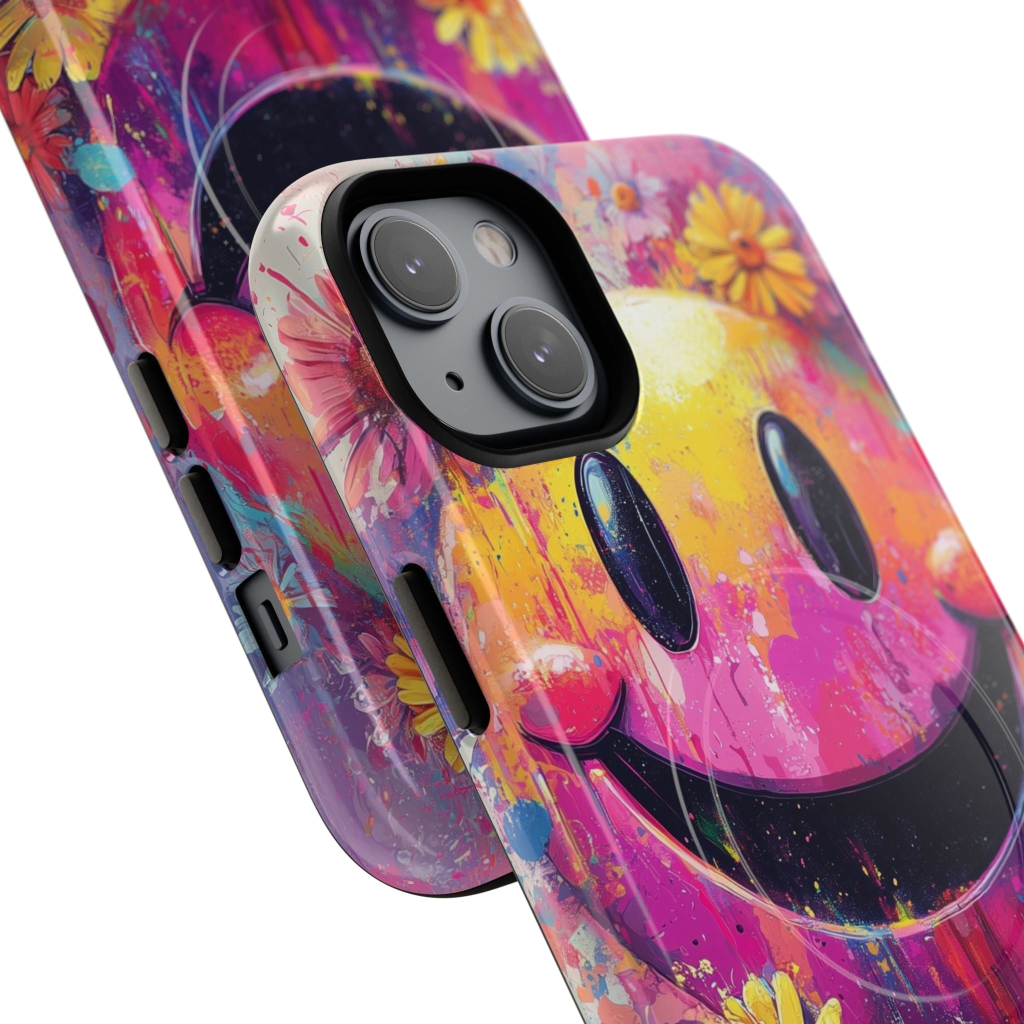 Vivid Grin Graffiti · Coque de téléphone Tough+ pour iPhone · Magsafe