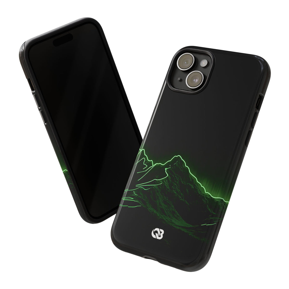 Nordic Mountain Contour · Tough Phone Case for iPhone · Black