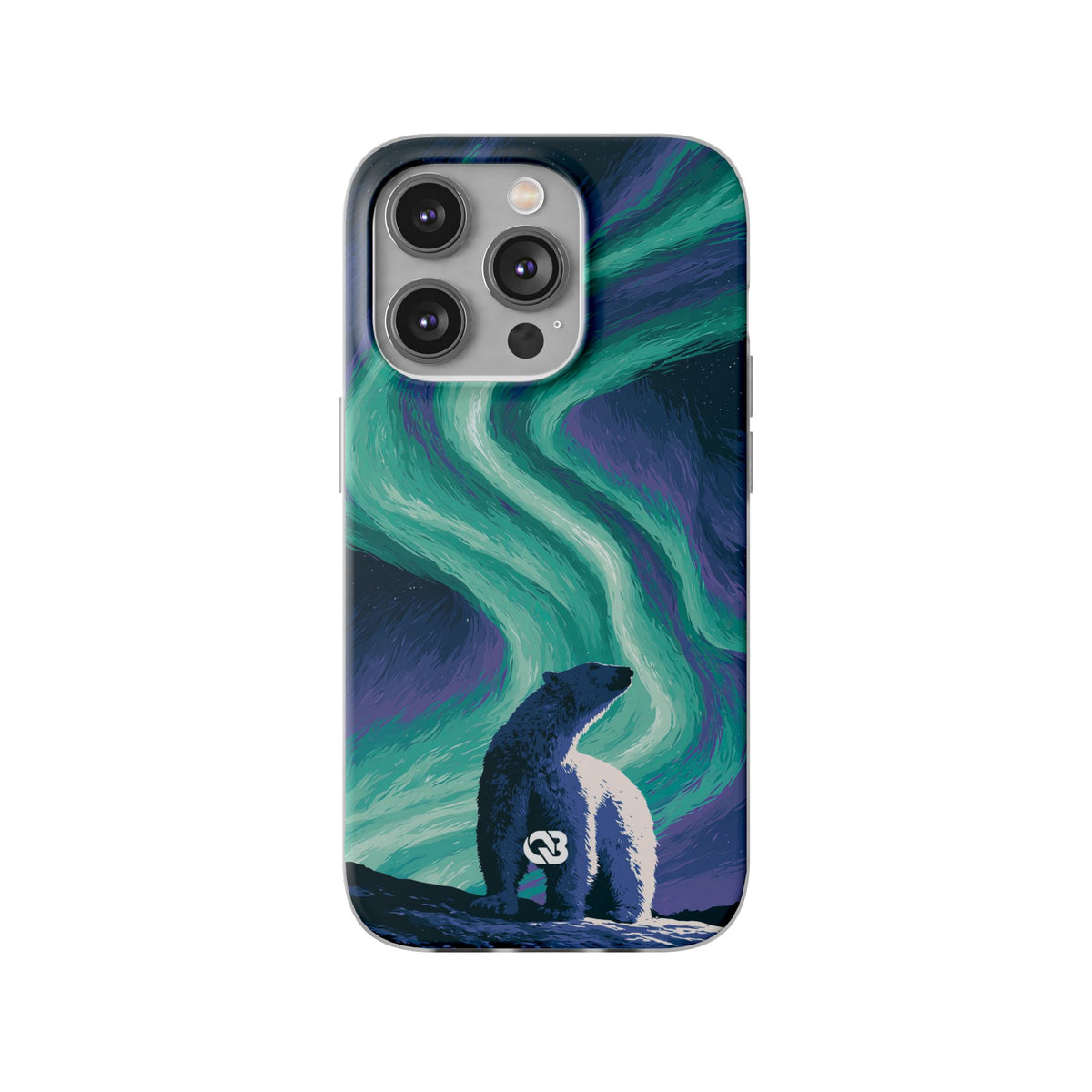 Arctic Aurora Bear · Lite Phone Case for iPhone · Teal