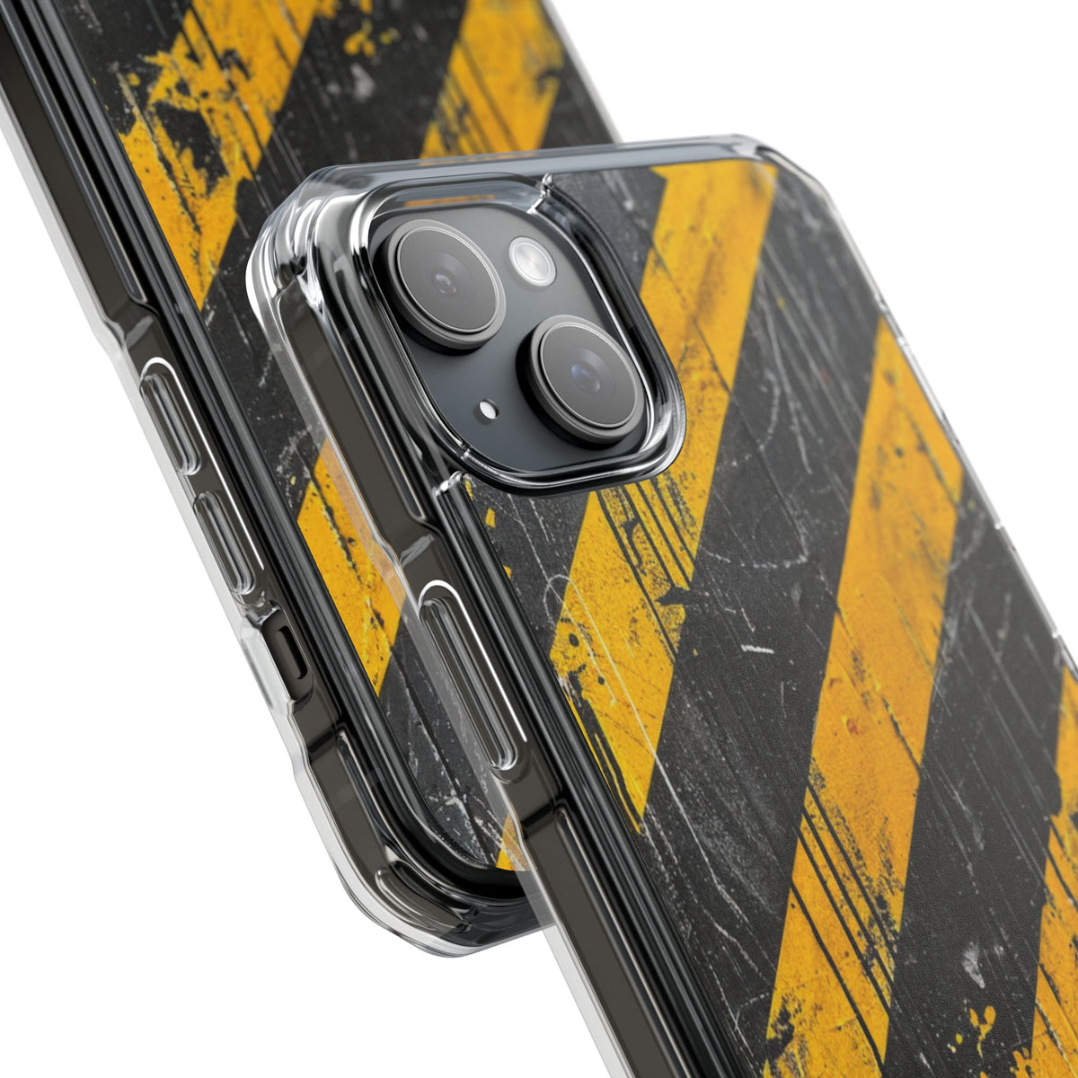 Urban Hazard Decay · Clear Impact Magnetic Phone Case for iPhone · Black