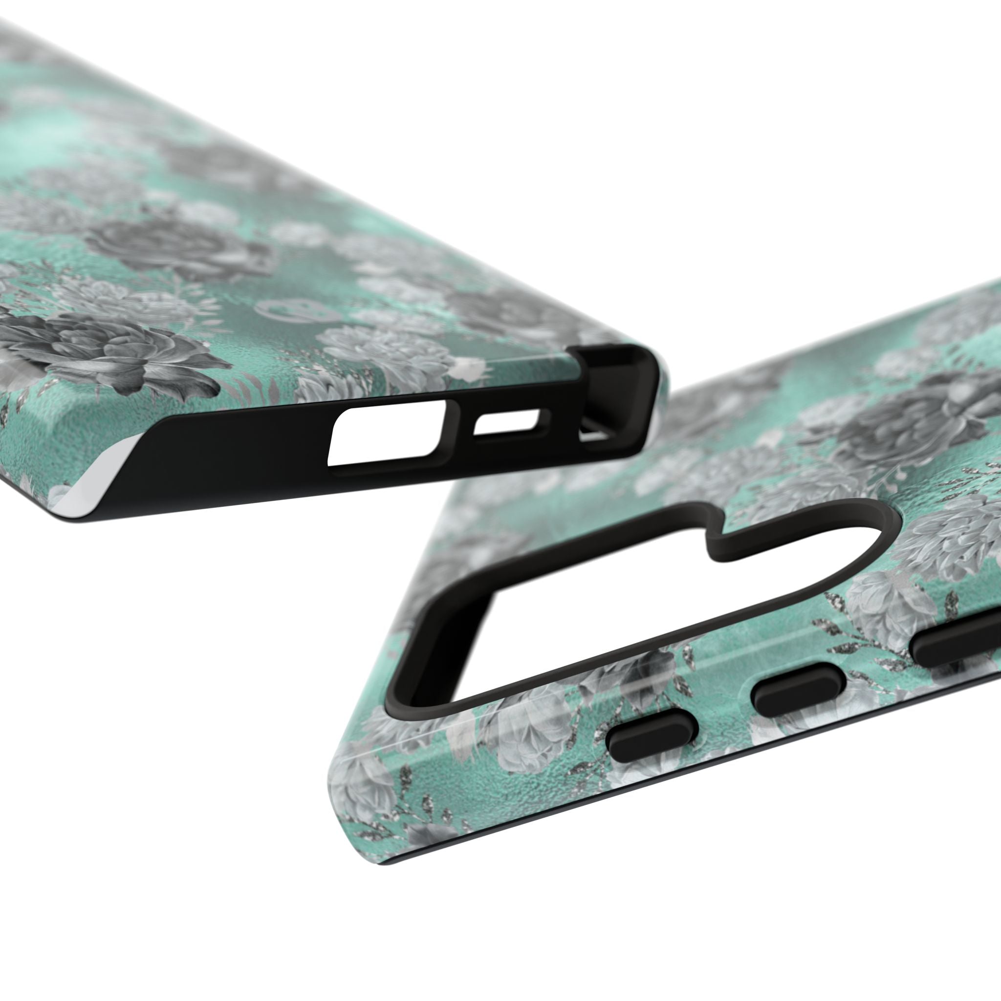 Frost Mint Floral · Tough Phone Case for Samsung