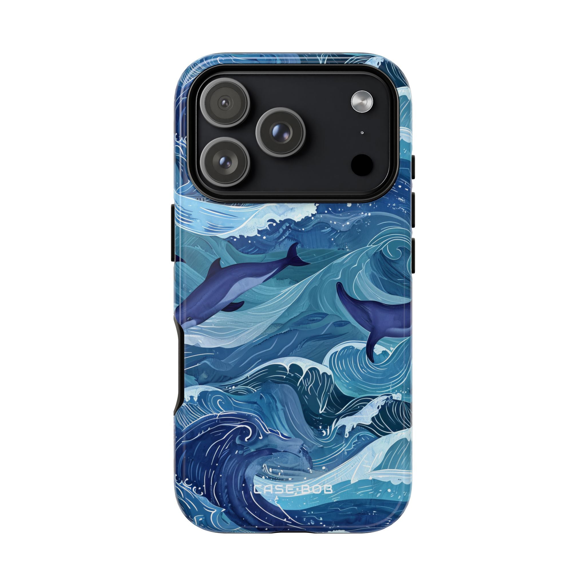 Dolphin Waves iPhone 17 Pro Case - Tough - CASE•BOB