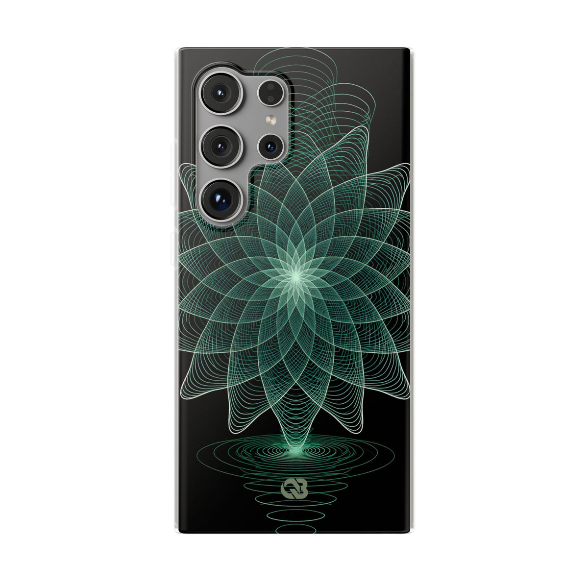Green Lite Phone Case for Samsung - Cyan Signal Bloom