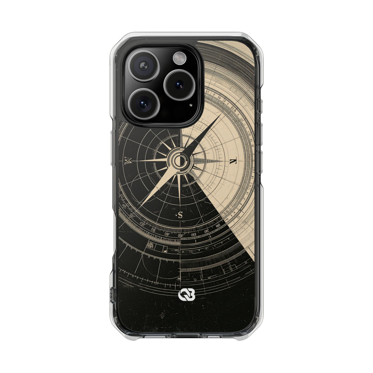 Orbital Meridian · Clear Impact Magnetic Phone Case for iPhone · Black