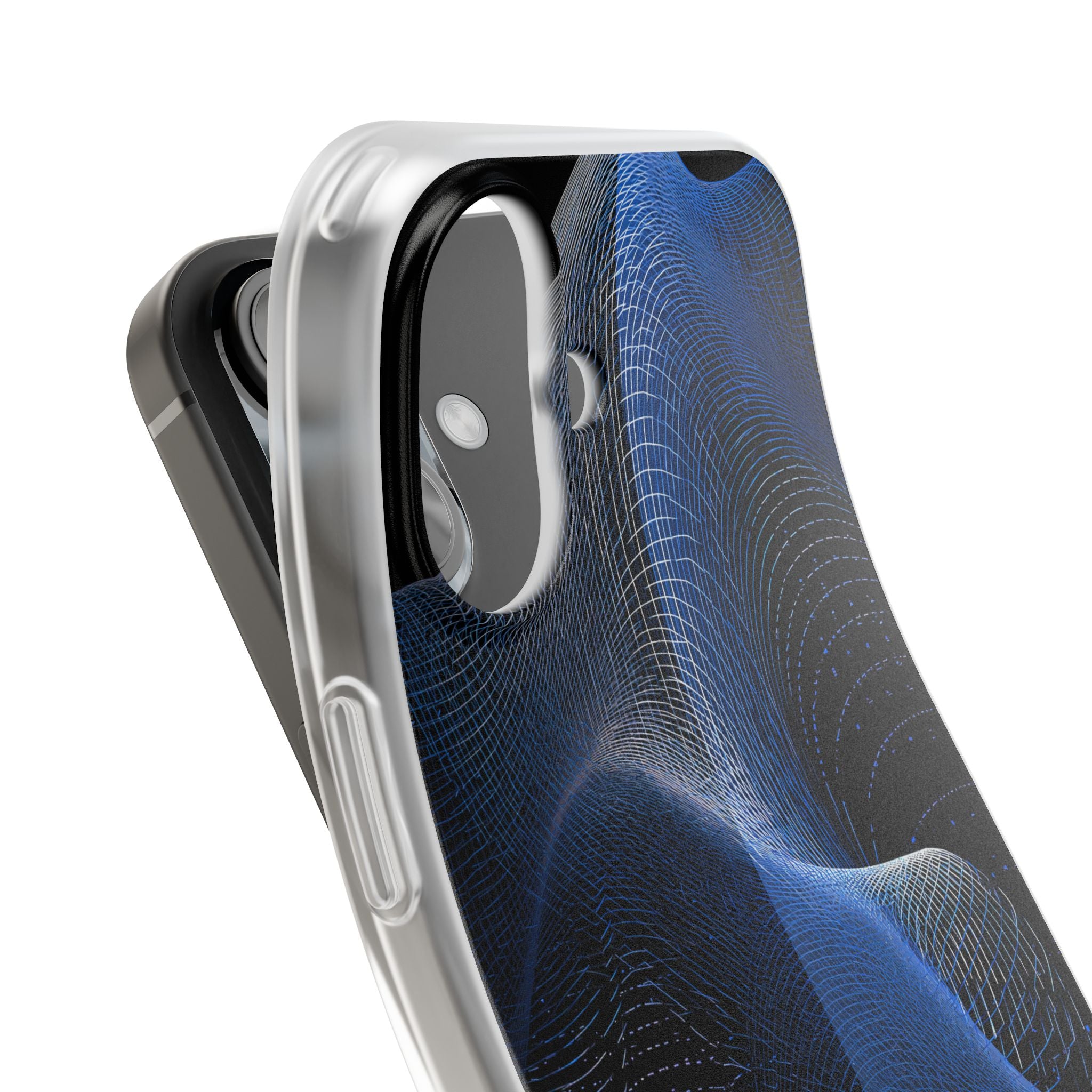 Blue Lite Phone Case for iPhone - Electric Blue Flux